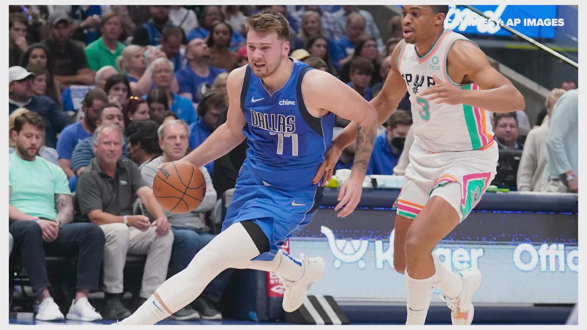 Luka Doncic injured his calf during the game against the San Antonio Spurs. With the playoffs starting Saturday, many are now wondering how long he'll be sidelined.