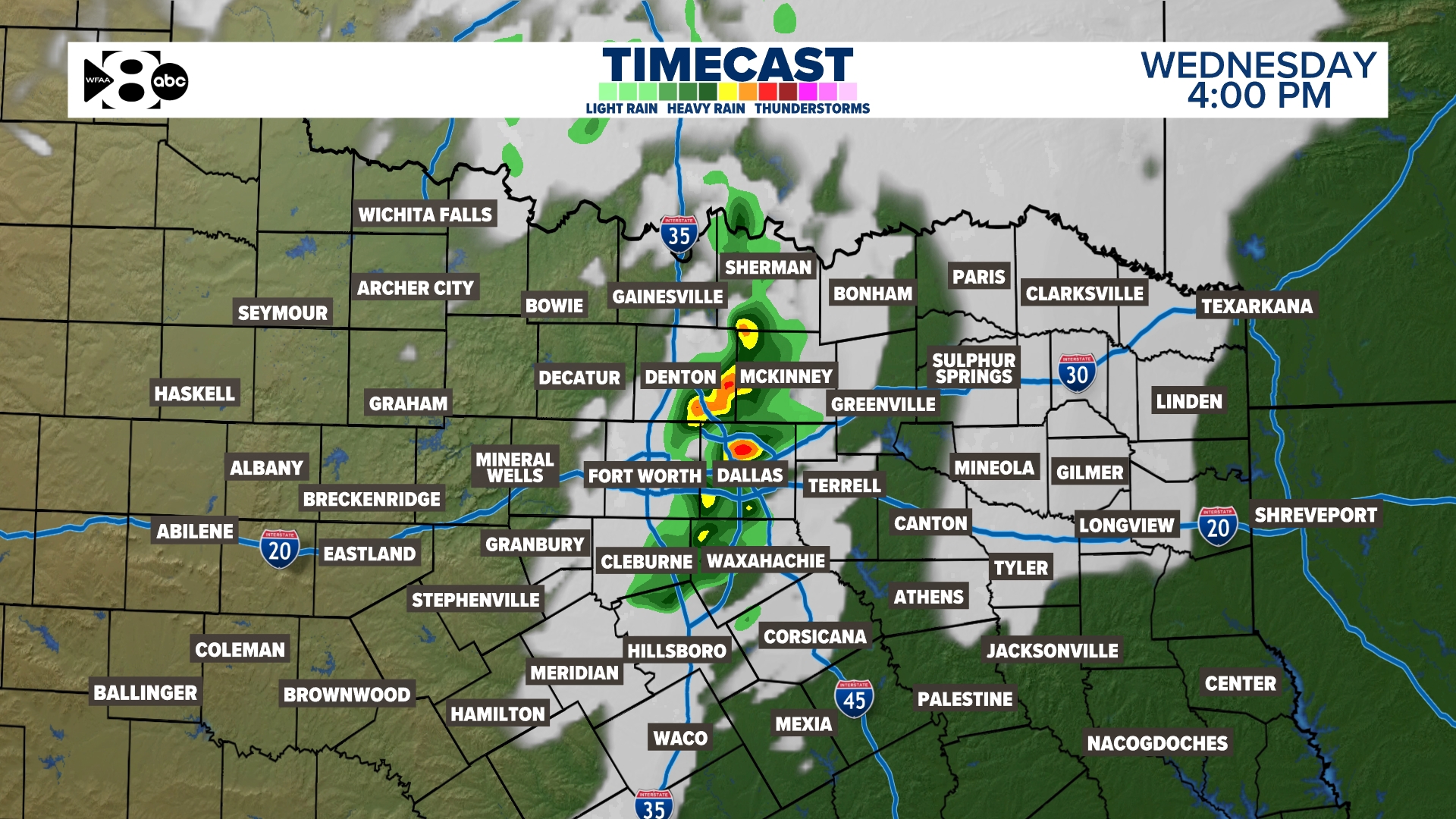 Isolated severe storms are possible late tomorrow afternoon