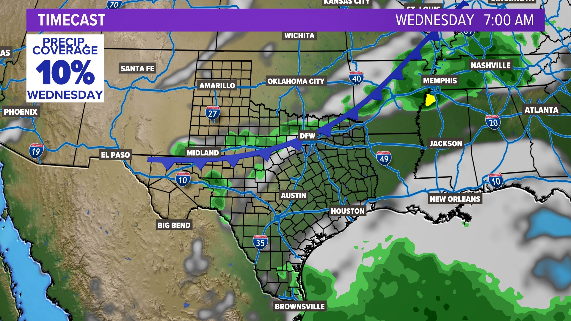 DFW Weather: Next chance for rain