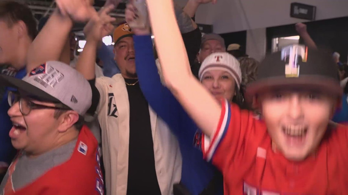 Emotional Texas Rangers Fans Celebrate World Series Title