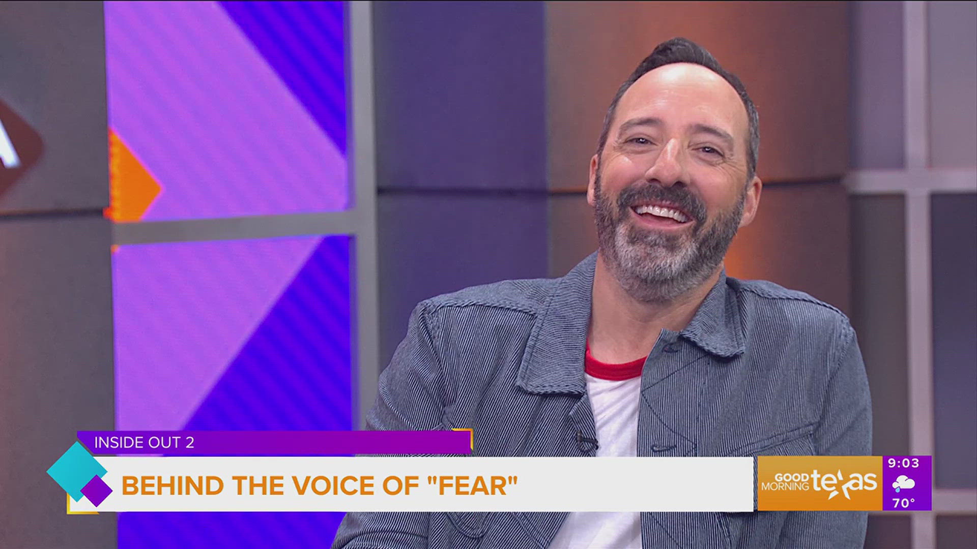 Emmy Award Winning Actor Tony Hale talks about the new Inside Out 2 and his role as the voice of "Fear" in the movie.