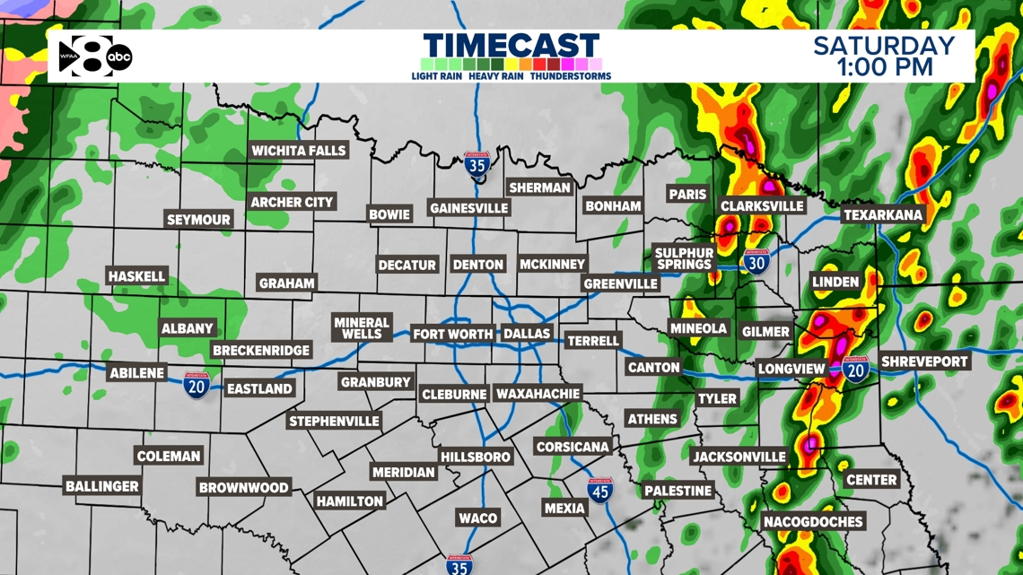 DFW Weather: North Texas rain timeline | wfaa.com