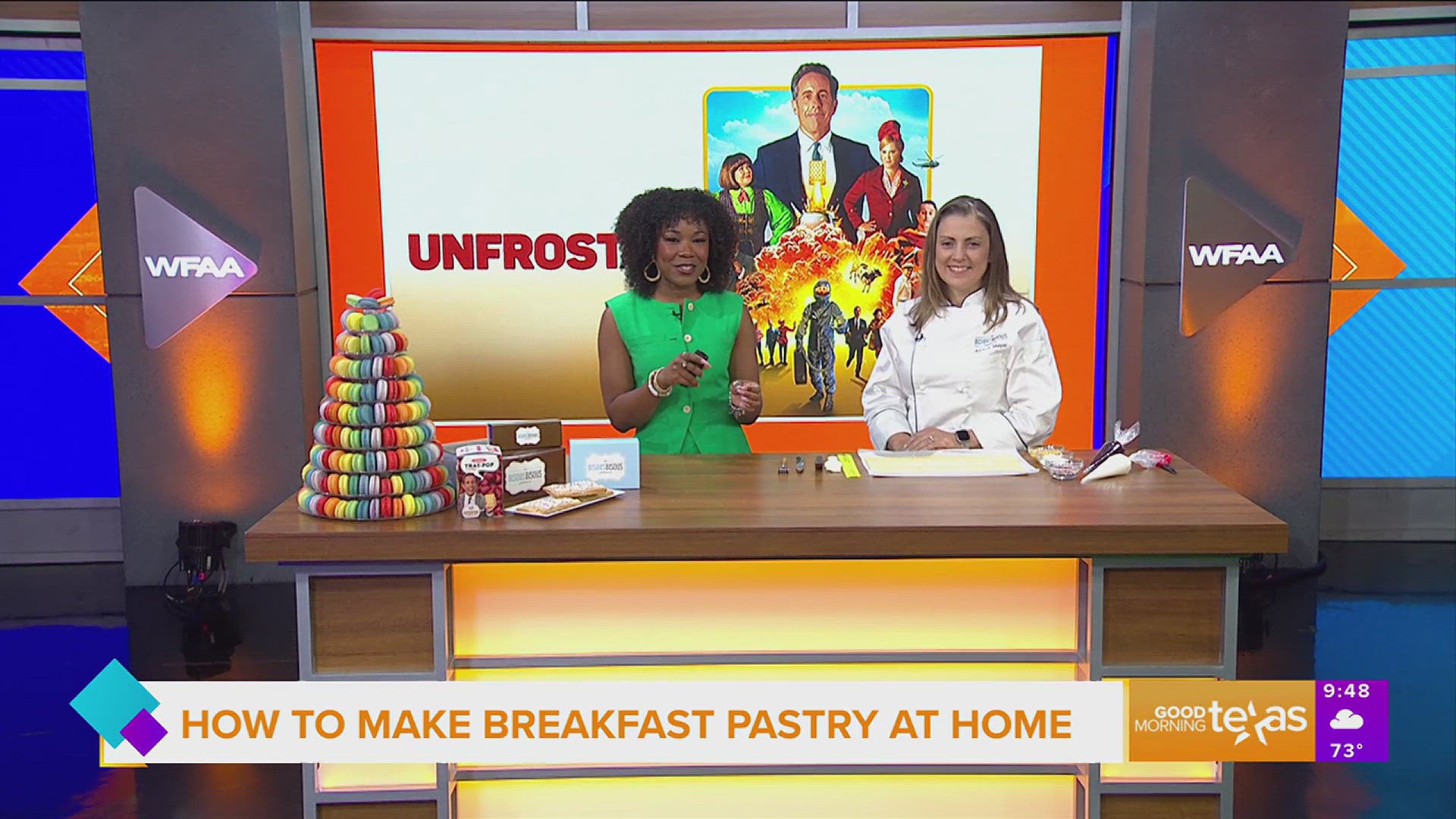 Andrea Meyer of Bisous Bisous Patisserie shares her strawberry breakfast pastry recipe ahead of the debut of "Unfrosted" starring Jerry Seinfeld on Netflix May 3.