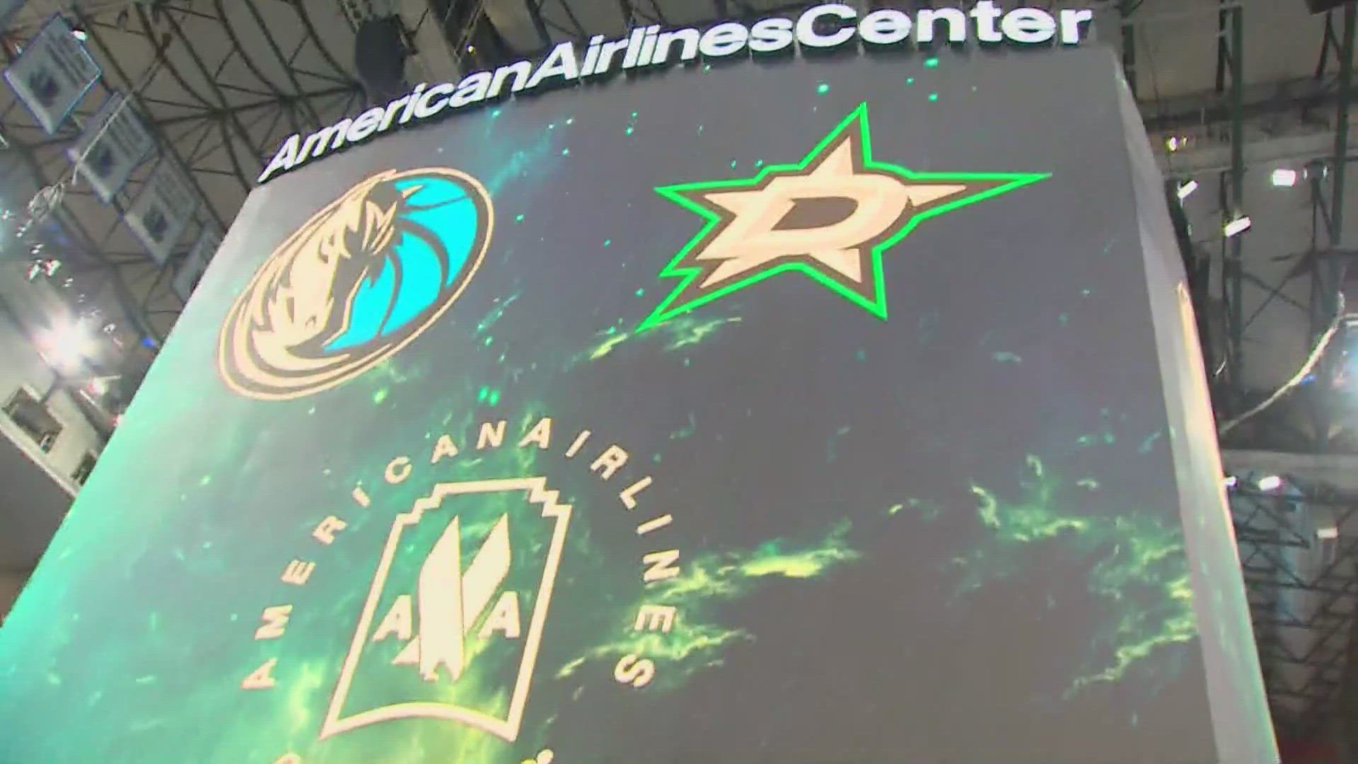 WFAA's Chris Sadeghi got a literal inside look at the $10 million video board and the other improvements ahead of the Stars' first game of the season.