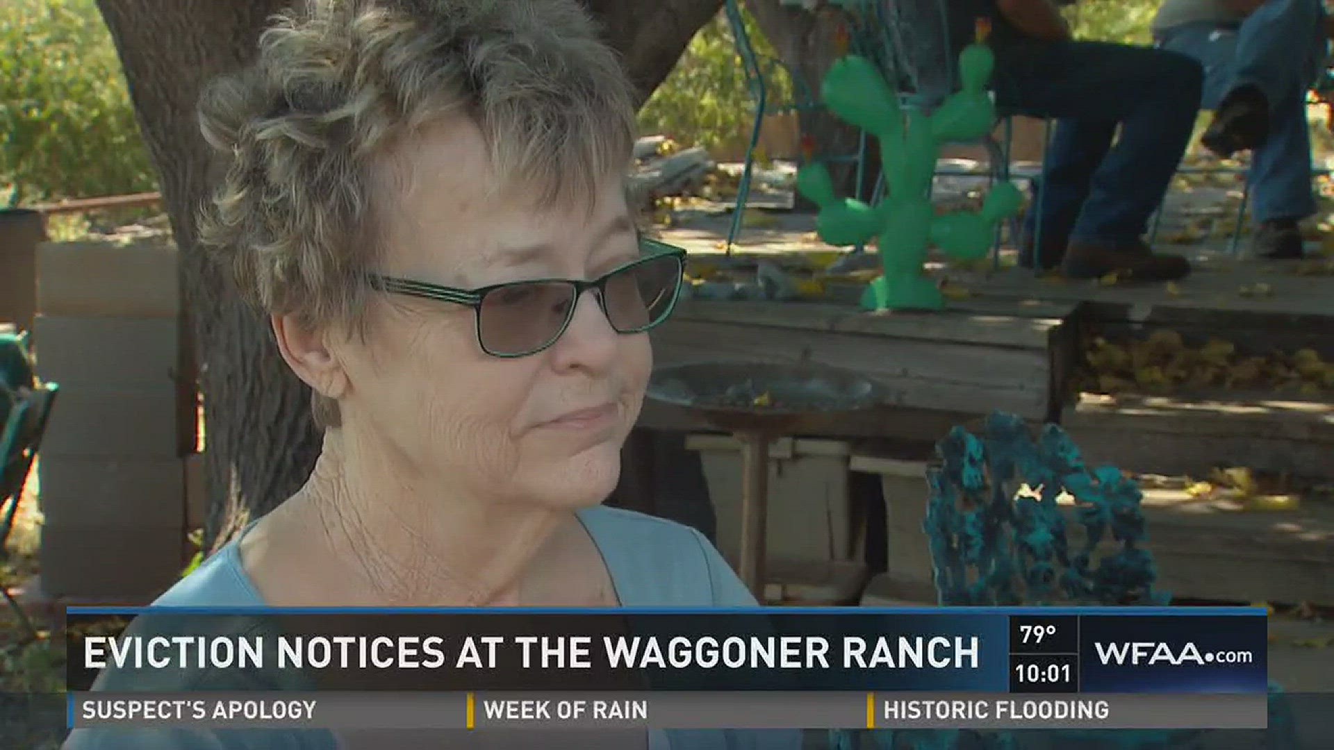 Eviction notices at the Waggoner Ranch