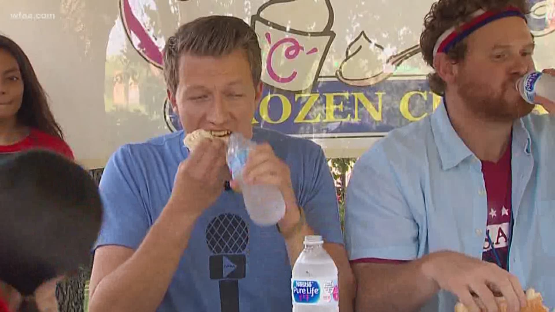 Sean Giggy Wins Curley's Annual Hot Dog Eating Contest 