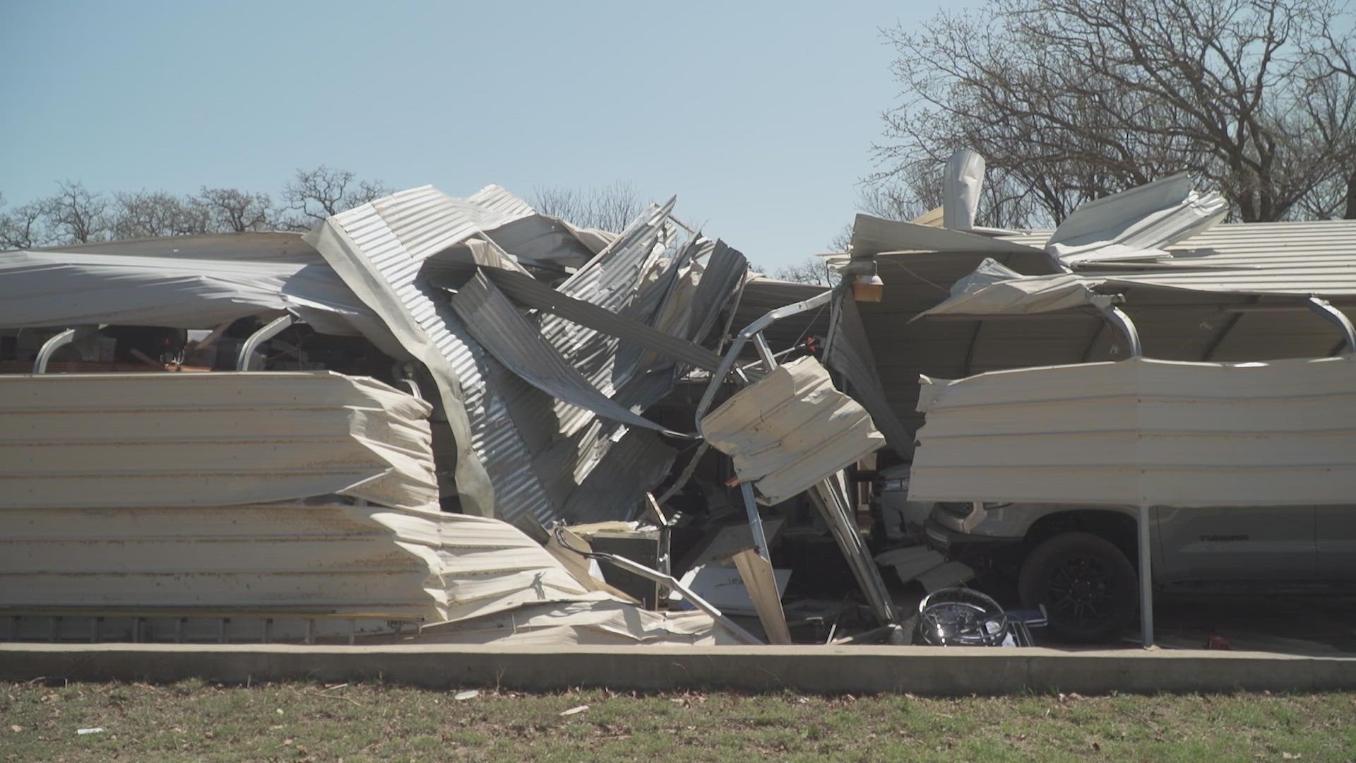 The Barnes and Zelenys families have long roads ahead of them, as they begin to pick up the pieces literally and figuratively from an EF-2 tornado.