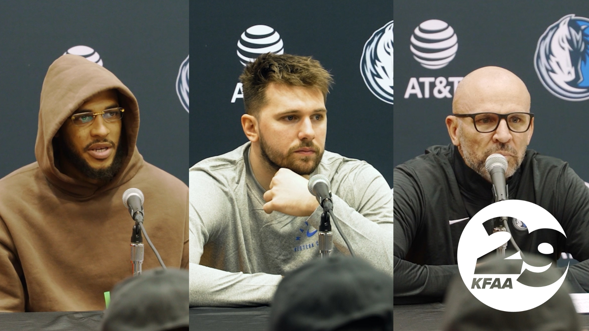 Dallas Mavericks players Luka Doncic and Daniel Gafford and head coach Jason Kidd spoke to the media after a 137-101 win over the Washington Wizards on Dec. 5, 2024.