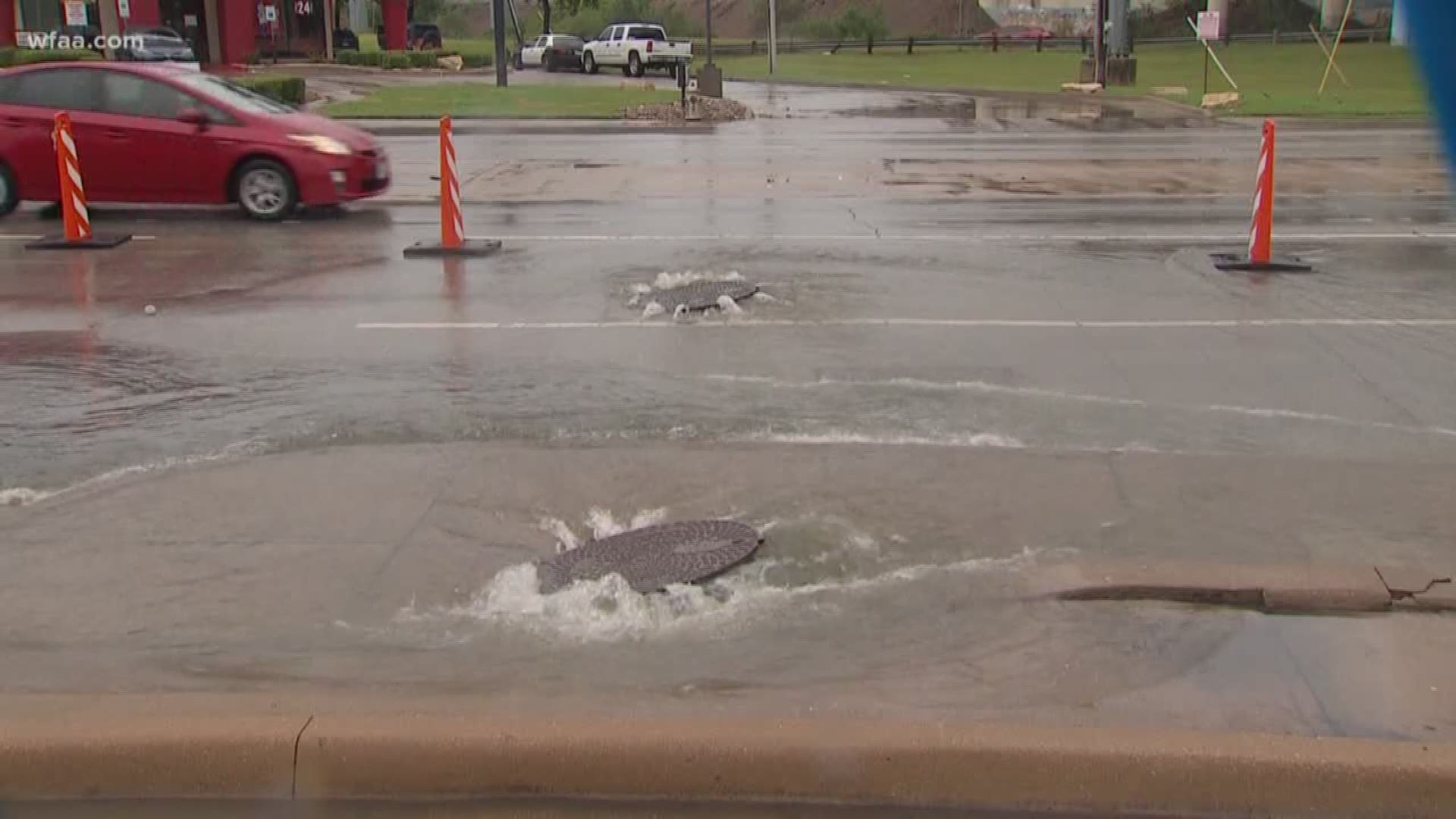 Rain causing sewage overflows