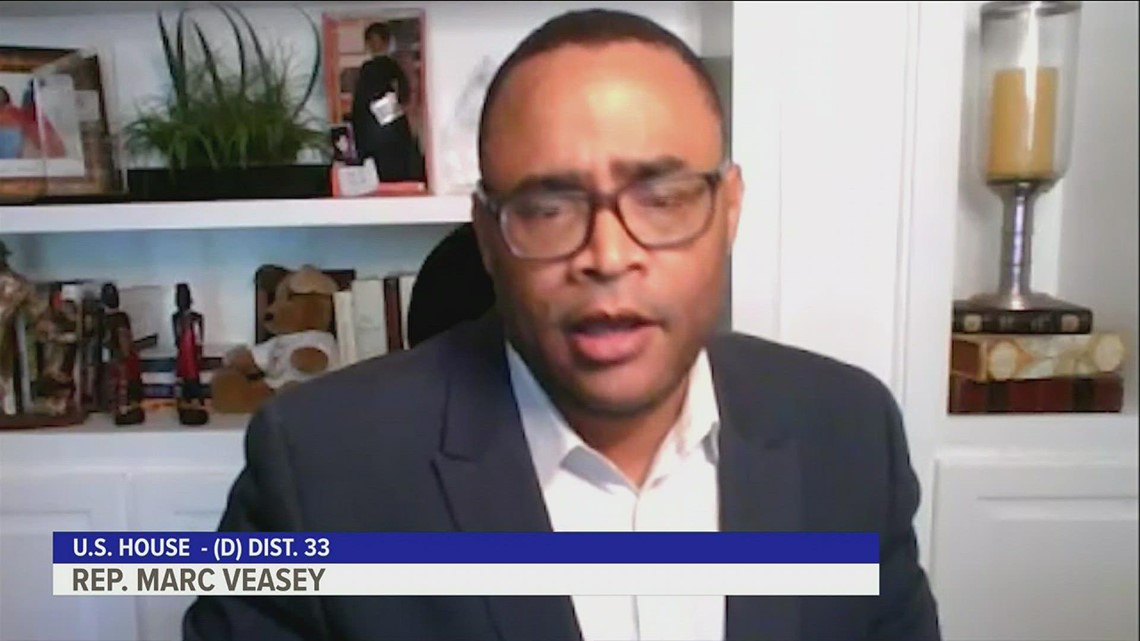 Congressman Veasey speaks on student loan forgiveness, Texas trigger law on abortion