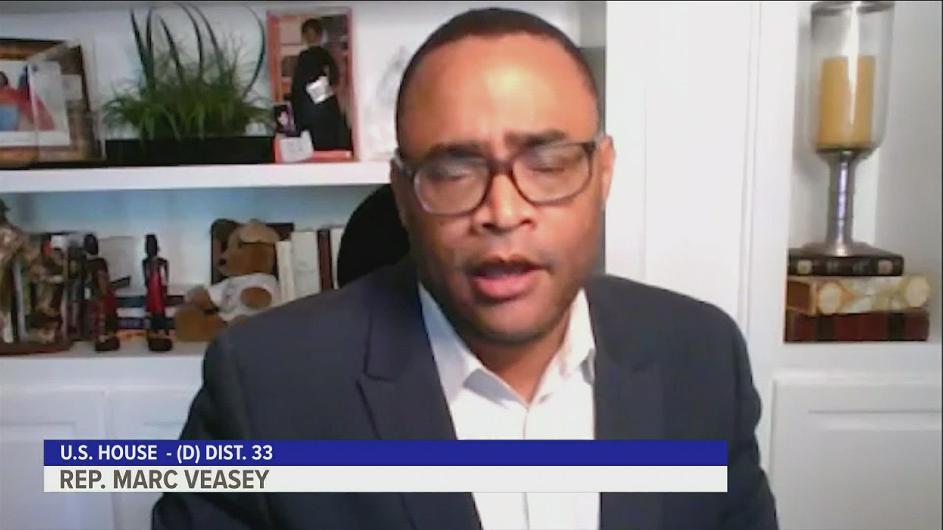 Rep. Marc Veasey of North Texas thinks abortion and student-loan-forgiveness are winning issues for Democrats.