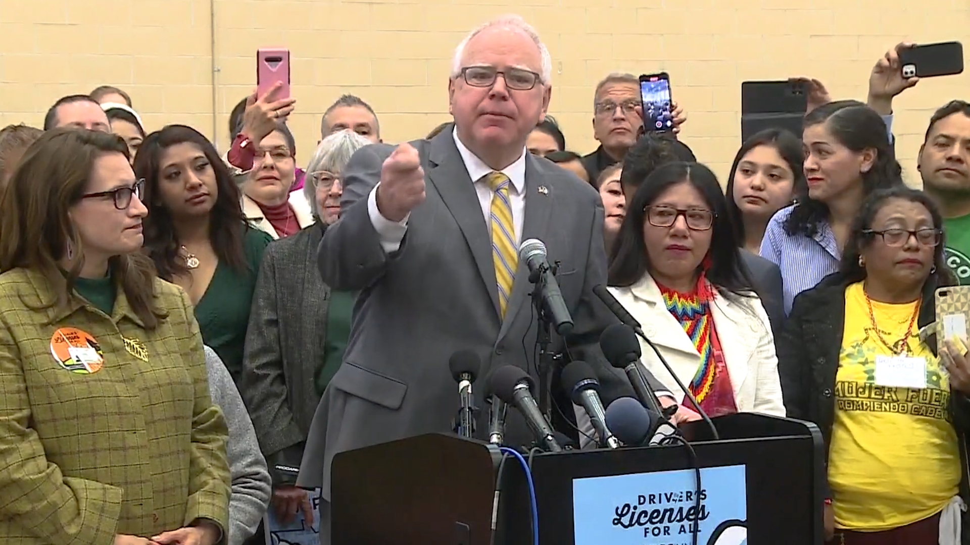 On March 7, 2023, Tim Walz signed a Drivers Licenses for All bill into law. Here's video of the Minnesota governor talking about it.