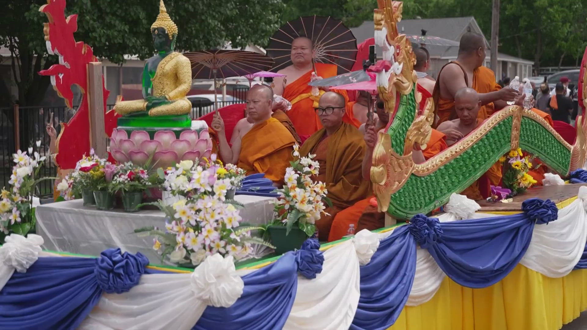 Every year in April, the Buddhist temple in Fort Worth is filled with people inside and out.