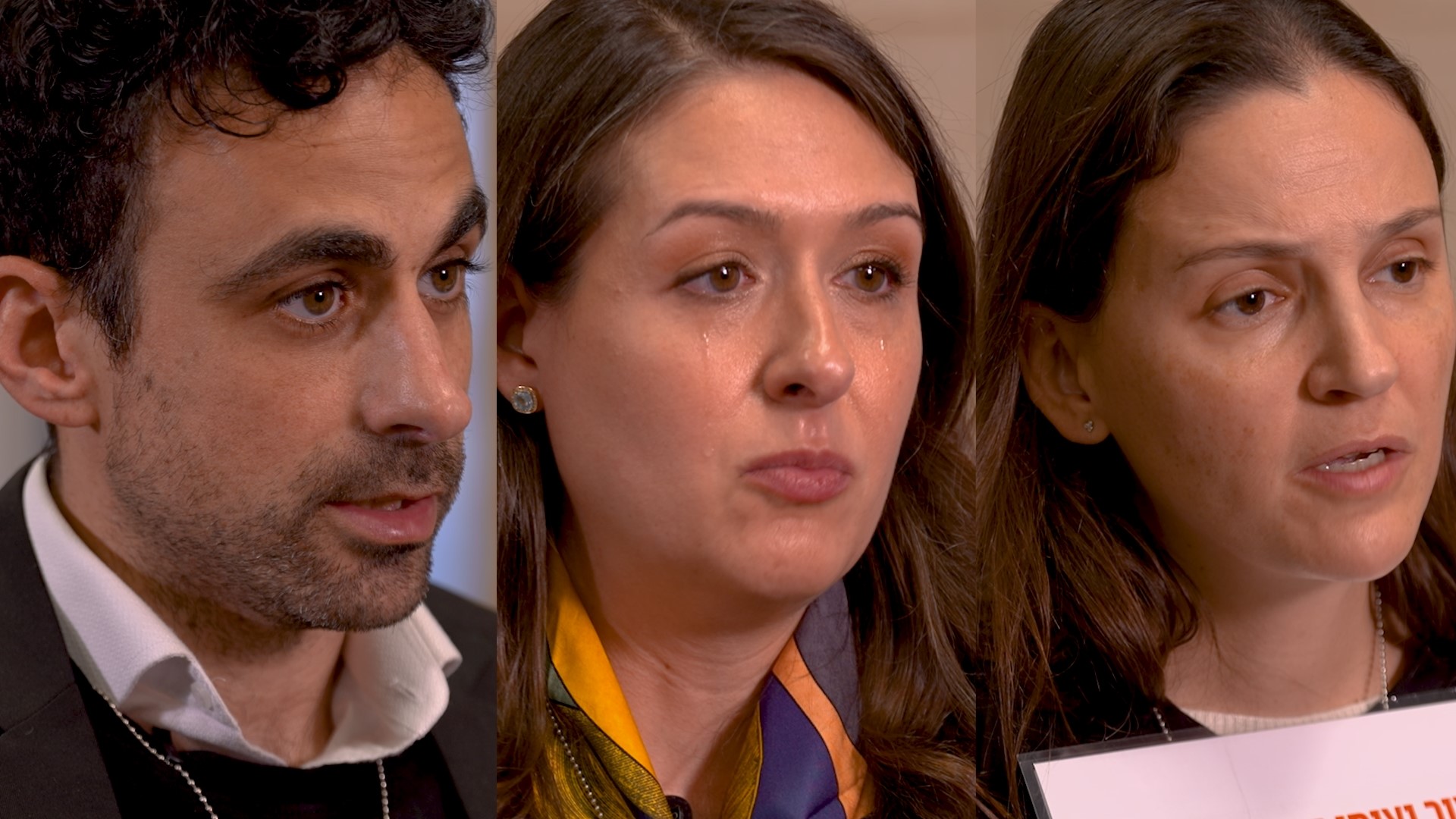 On Jan. 31, 2024, family members of three different Israeli hostages spoke with WFAA at the Jewish Community Center in Dallas. This is their full interview.