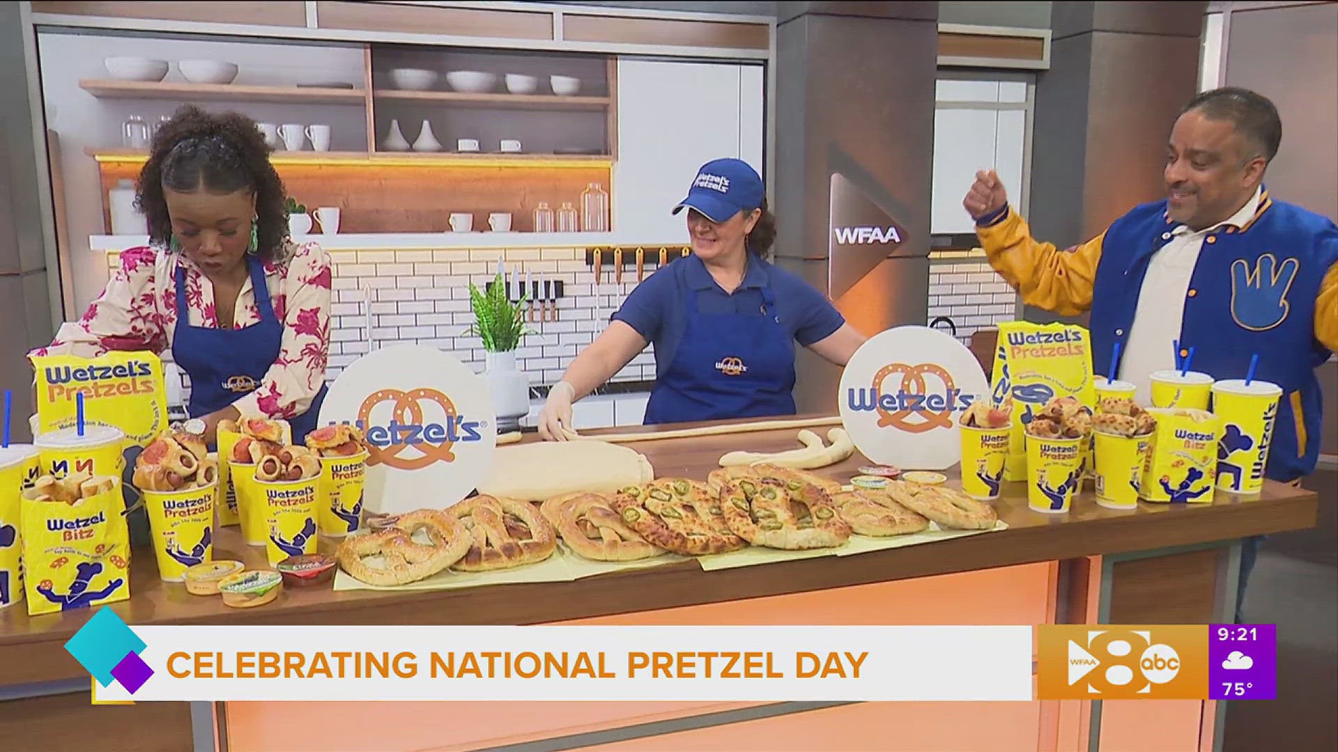 Wetzel's Pretzels explains how you can get a free original pretzel and shares the art of pretzel making.