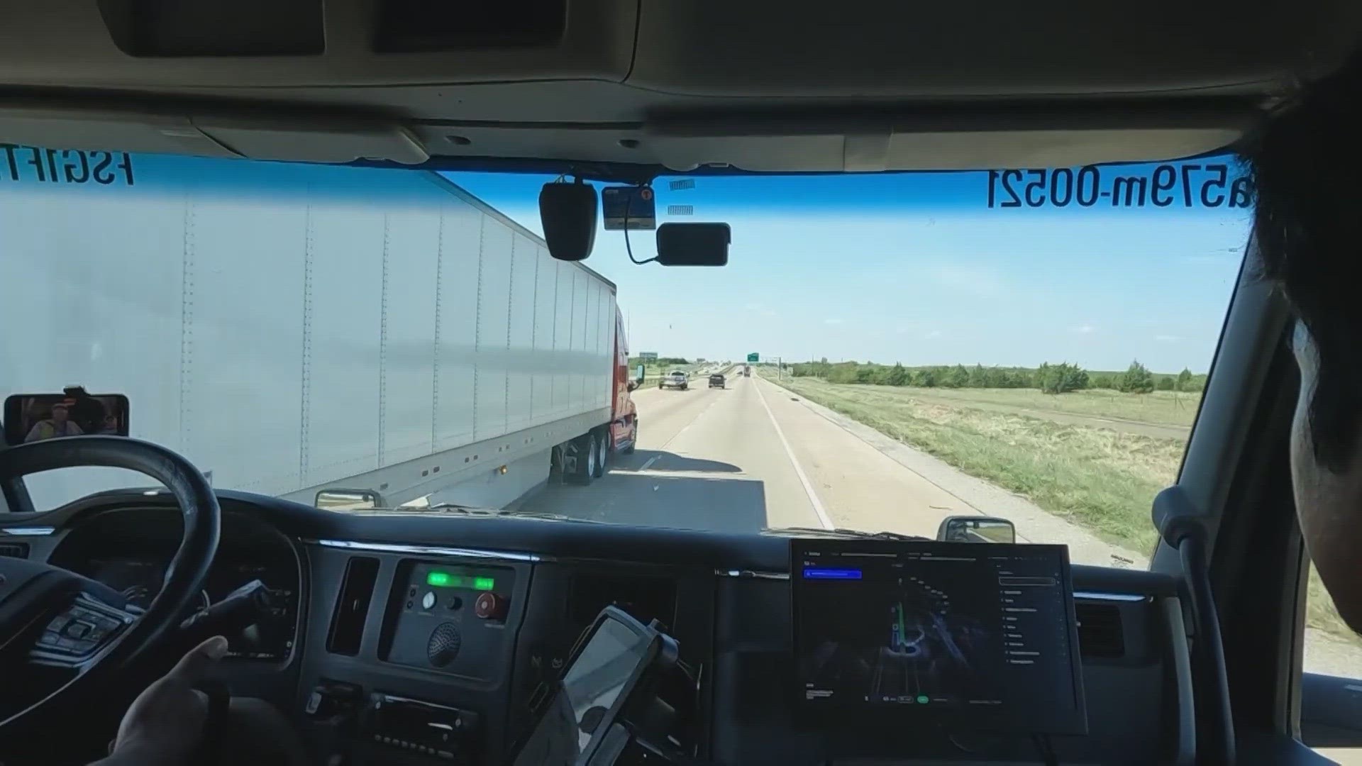 The truck's systems are learning what to do if a police officer needs it to pull over.