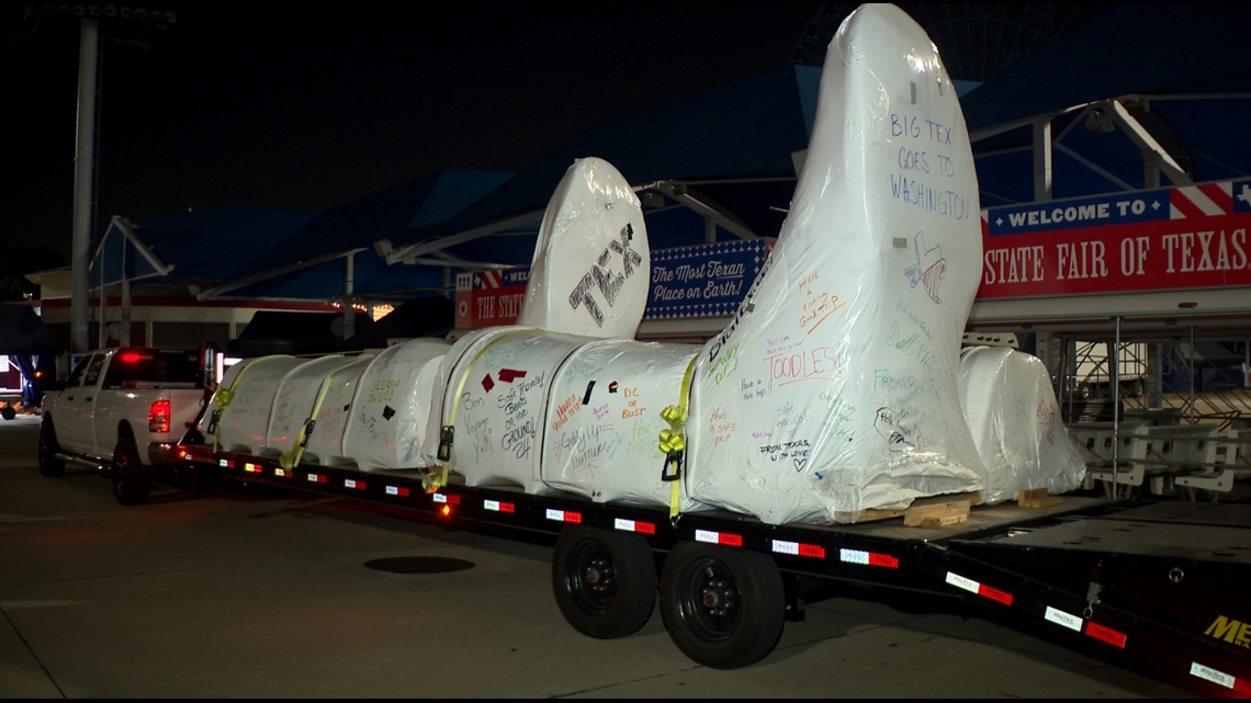 Big Tex's boots are headed to Washington D.C. Here's why