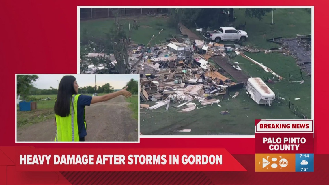 Crews begin working to clear debris from damage caused by severe storms ...