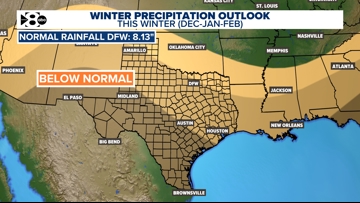 Dallas, Texas winter weather forecast outlook: Will DFW get snow