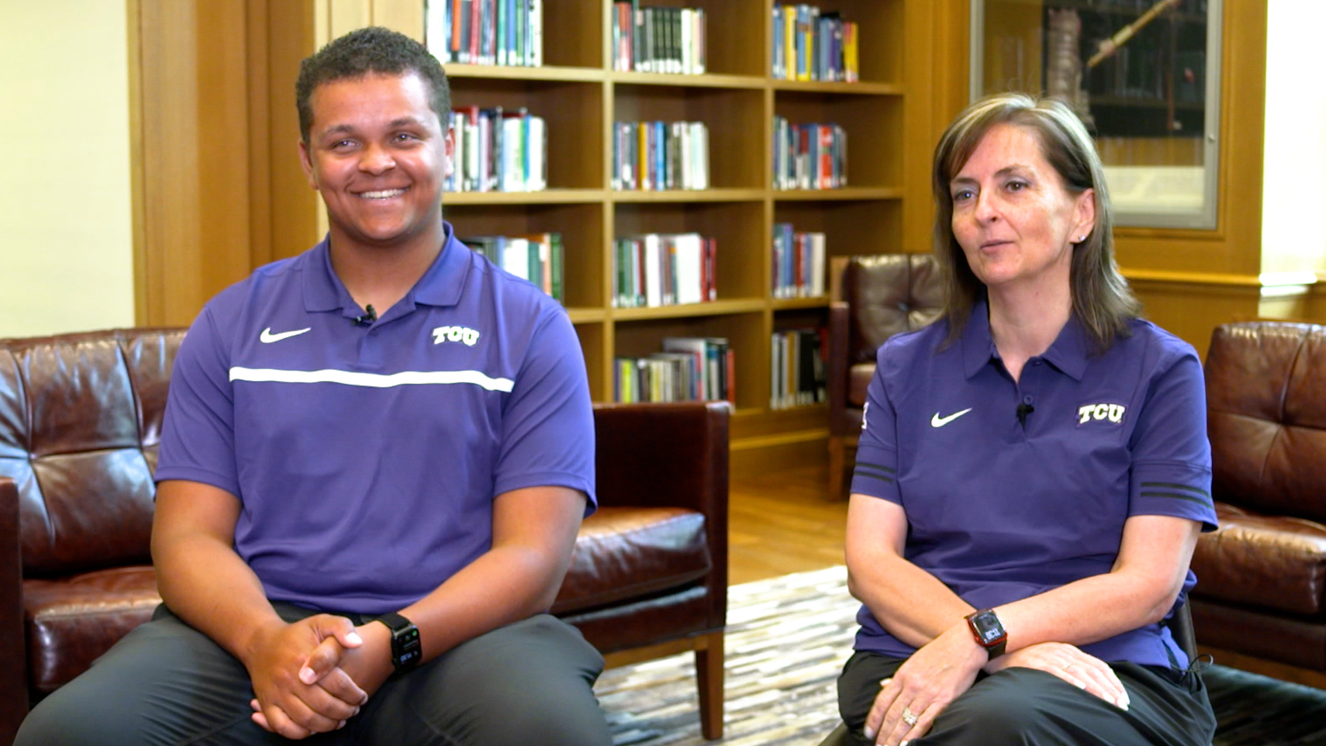 Kyle Fields and his mom, Brandi Fields, are both graduating from college at TCU on Mother's Day weekend. Here are their interviews about how special it is for them.