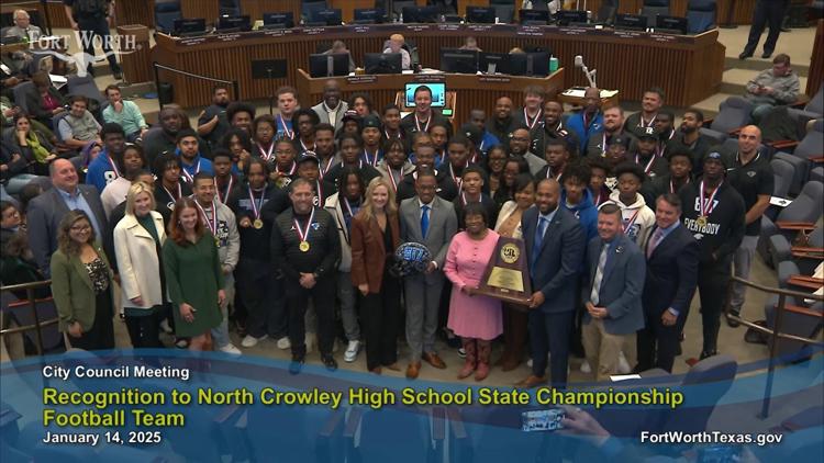 Fort Worth honors North Crowley for state championship win | wfaa.com