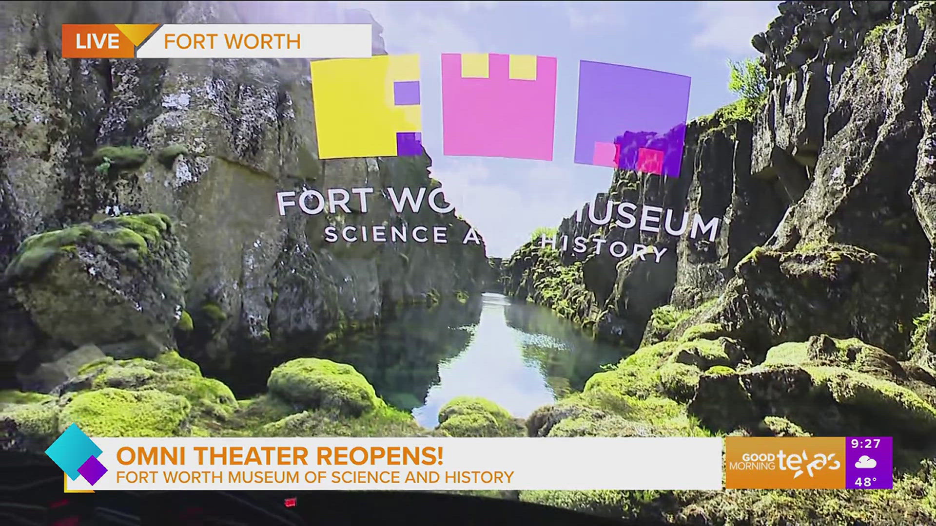 Paige gives us a look behind the scenes of The Omni Theater Imax at the Fort Worth Museum of Science and History.