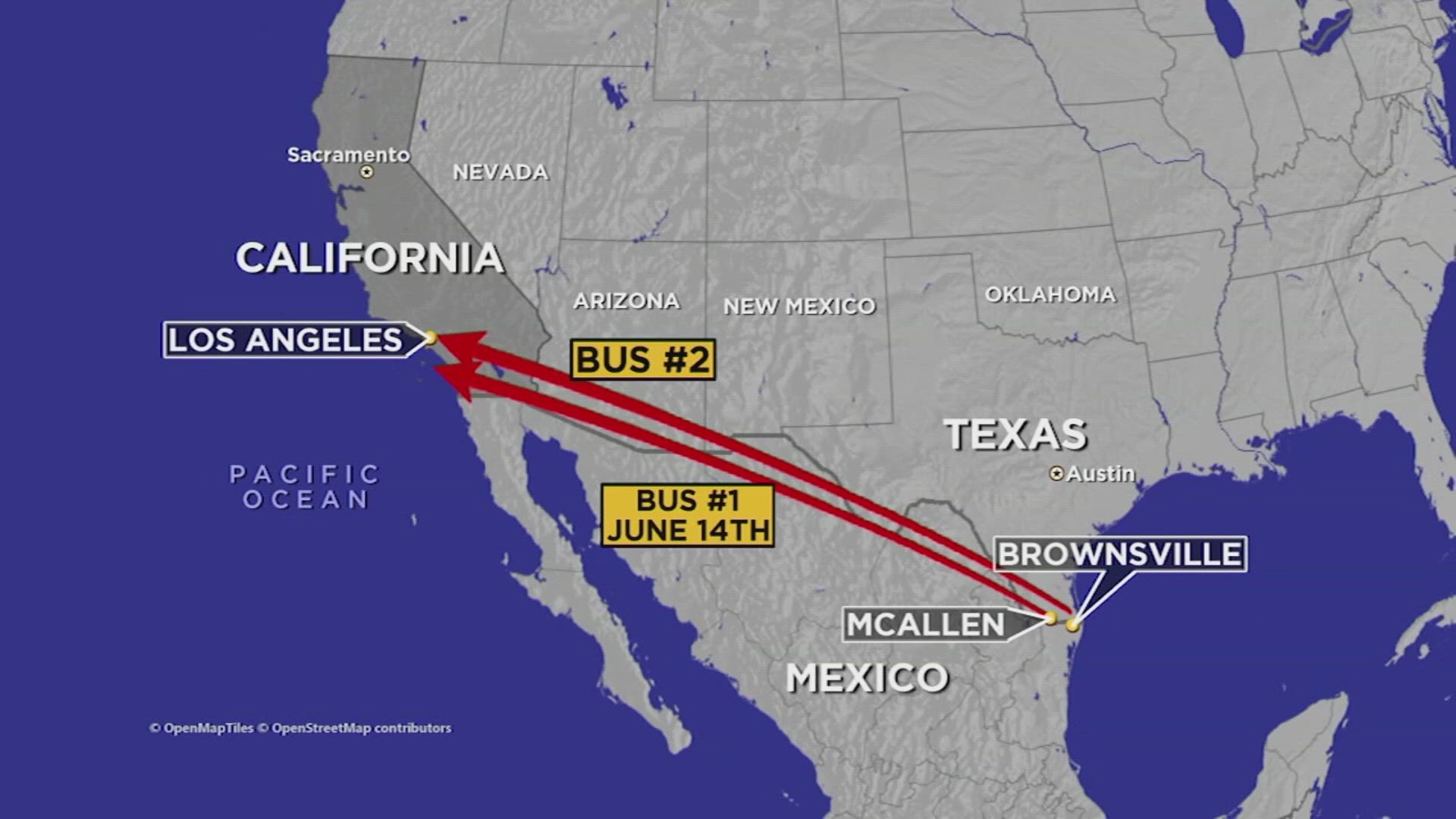 Migrants bused from Texas to California What we know