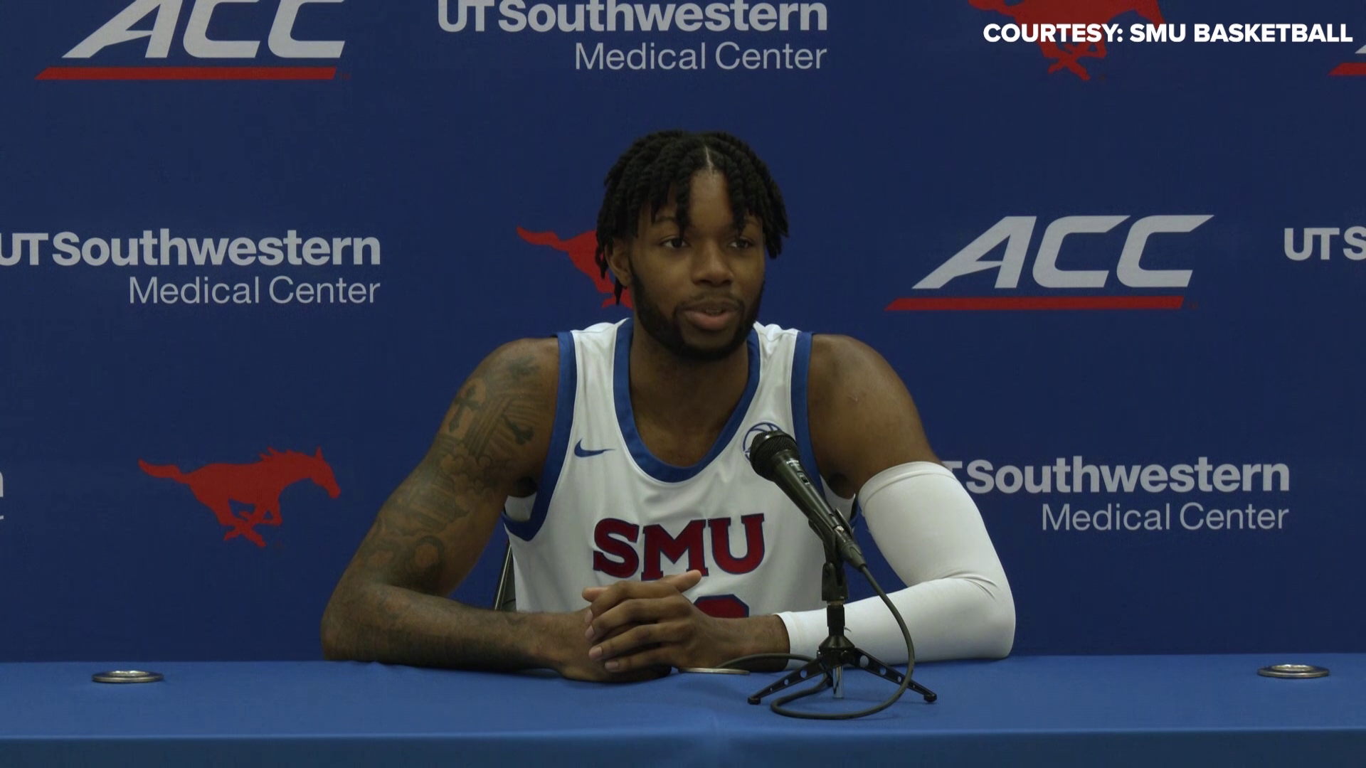 10 SMU Basketball players spoke with the media ahead of the start of their season.