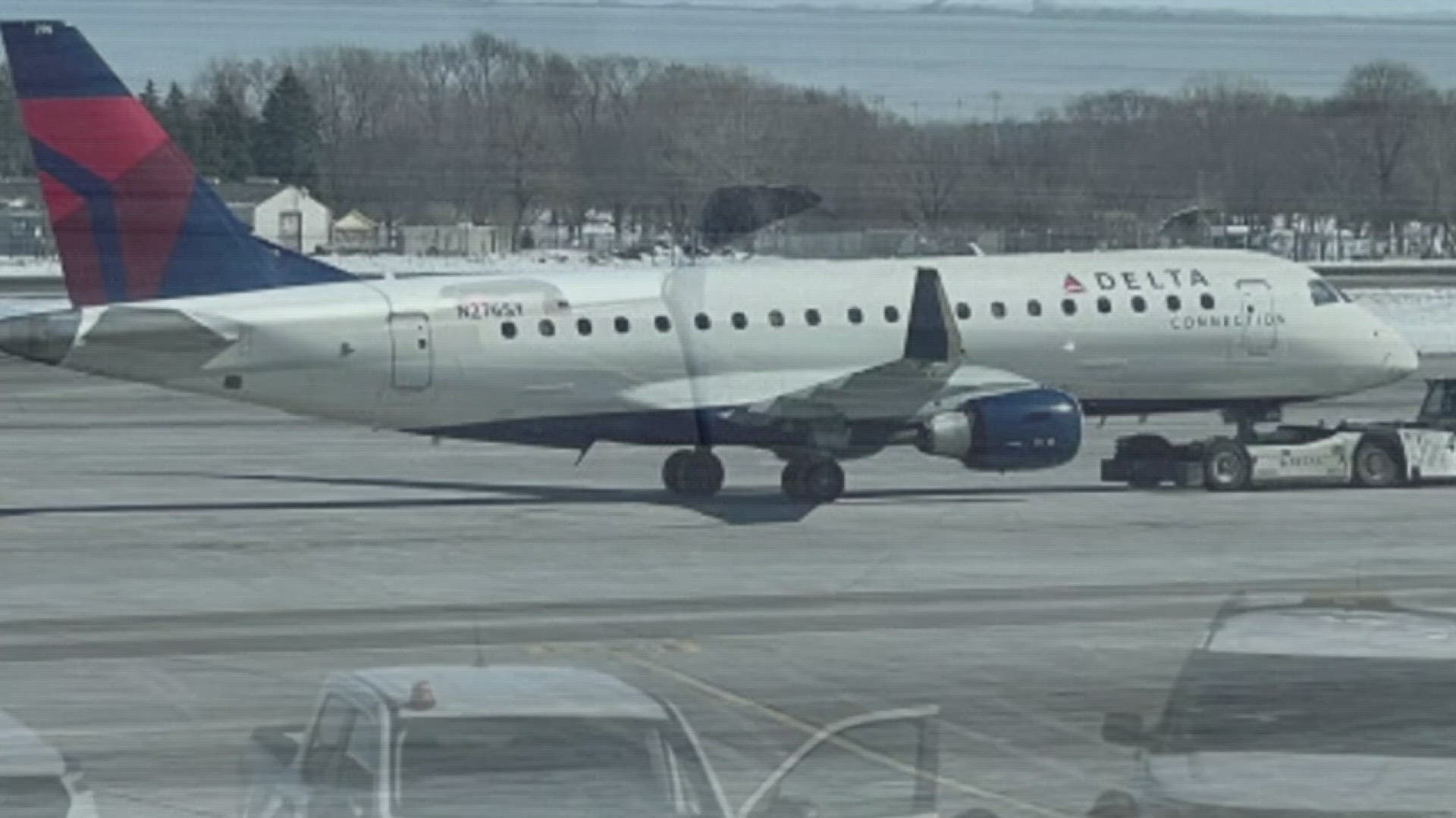 No one was injured after two Delta planes "clipped wings" on a taxiway at Minneapolis-St. Paul International Airport.