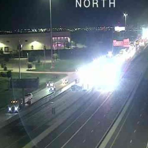 Crash involving motorcyclist shut down southbound lanes of I-35W near ...