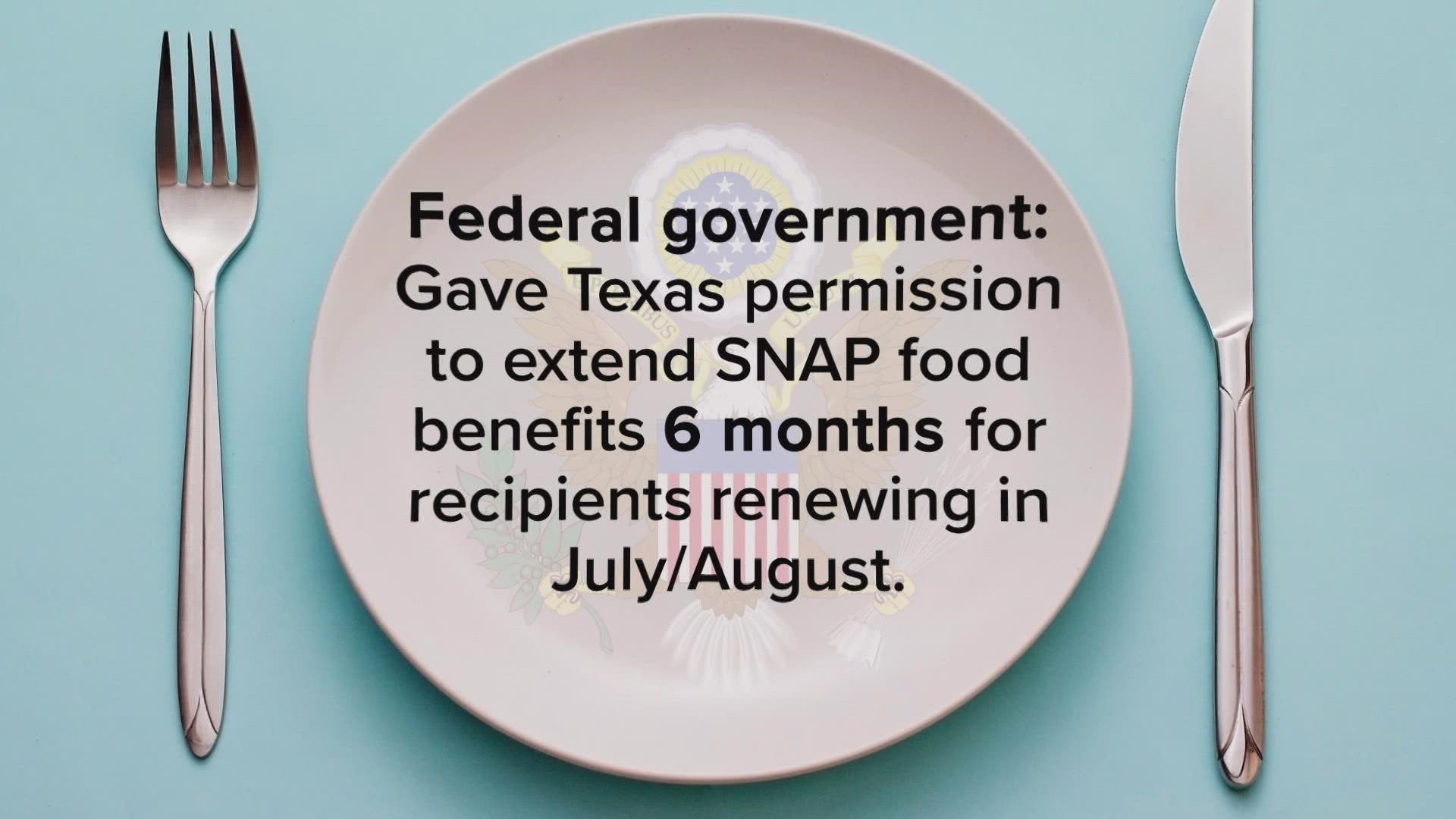 There are 332,798 applications for food benefits waiting to be processed in Texas.