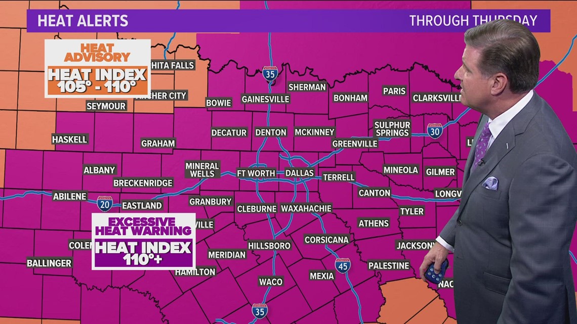 DFW weather: Excessive heat warning for most of North Texas | wfaa.com