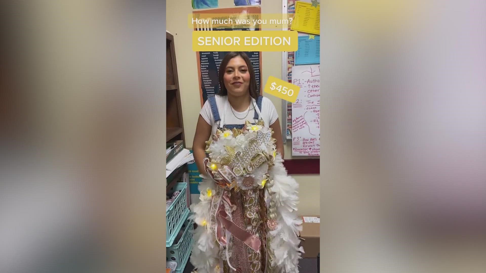 A TikTok has gone viral about the prices of homecoming mums in Texas.