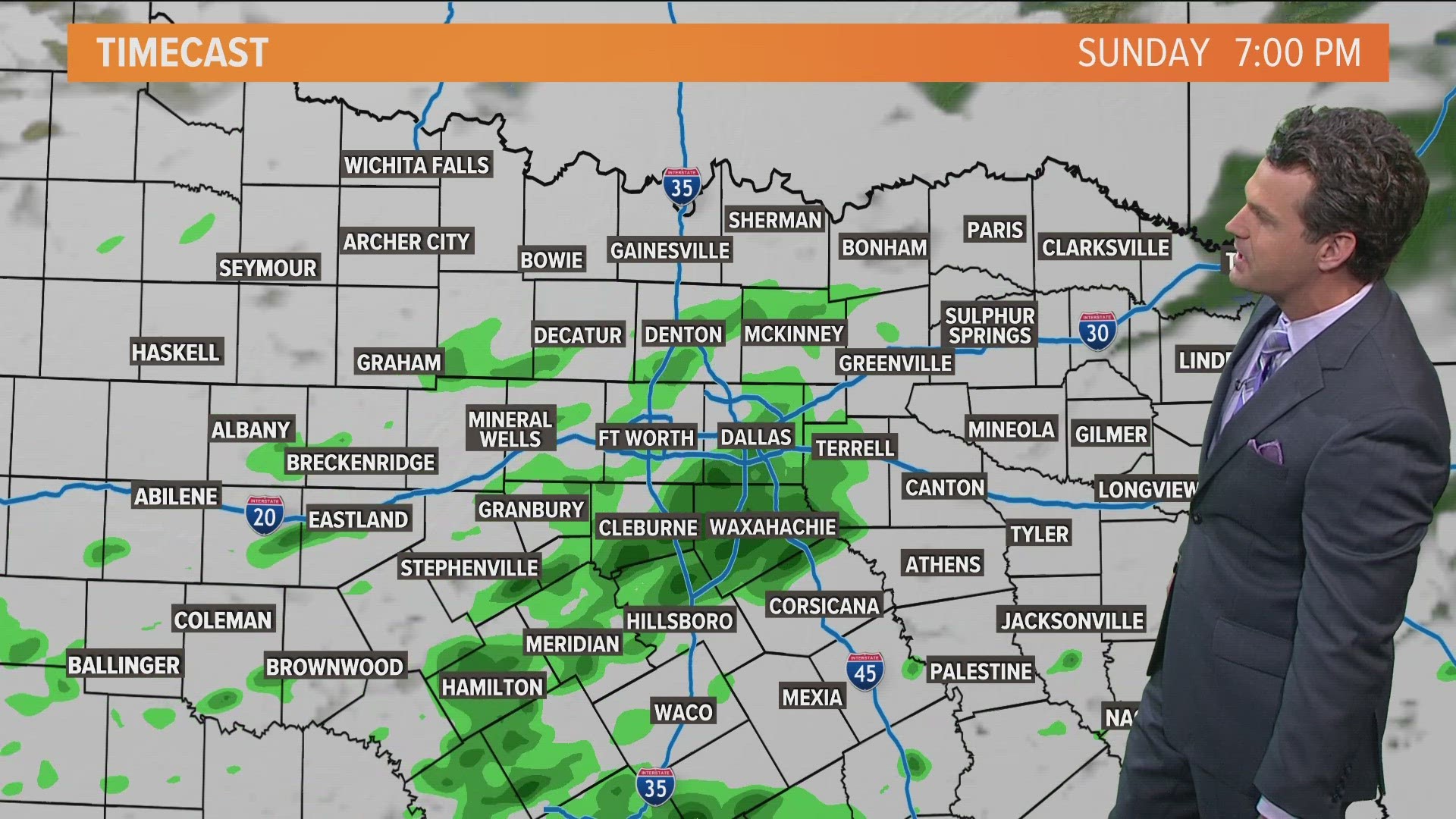 Otherwise the day will be cloudy and cool with highs in the 60s.