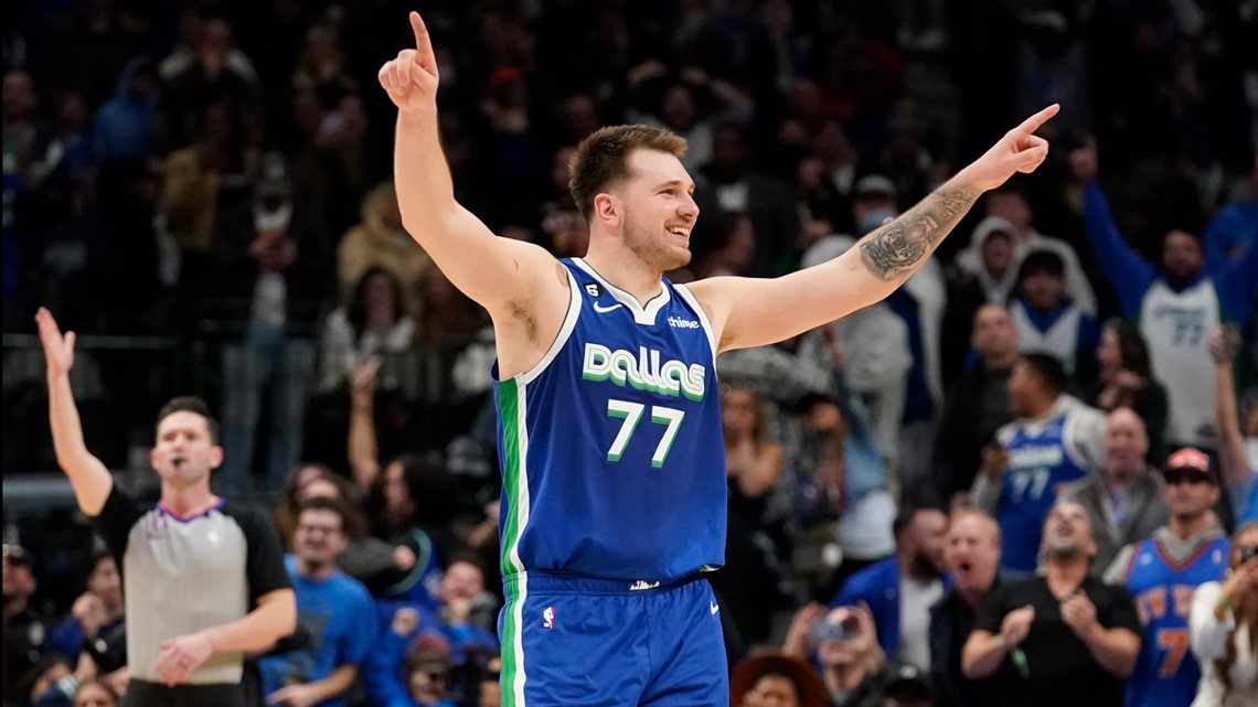 NBA on ESPN on X: Luka Doncic and Dirk Nowitzki caught the