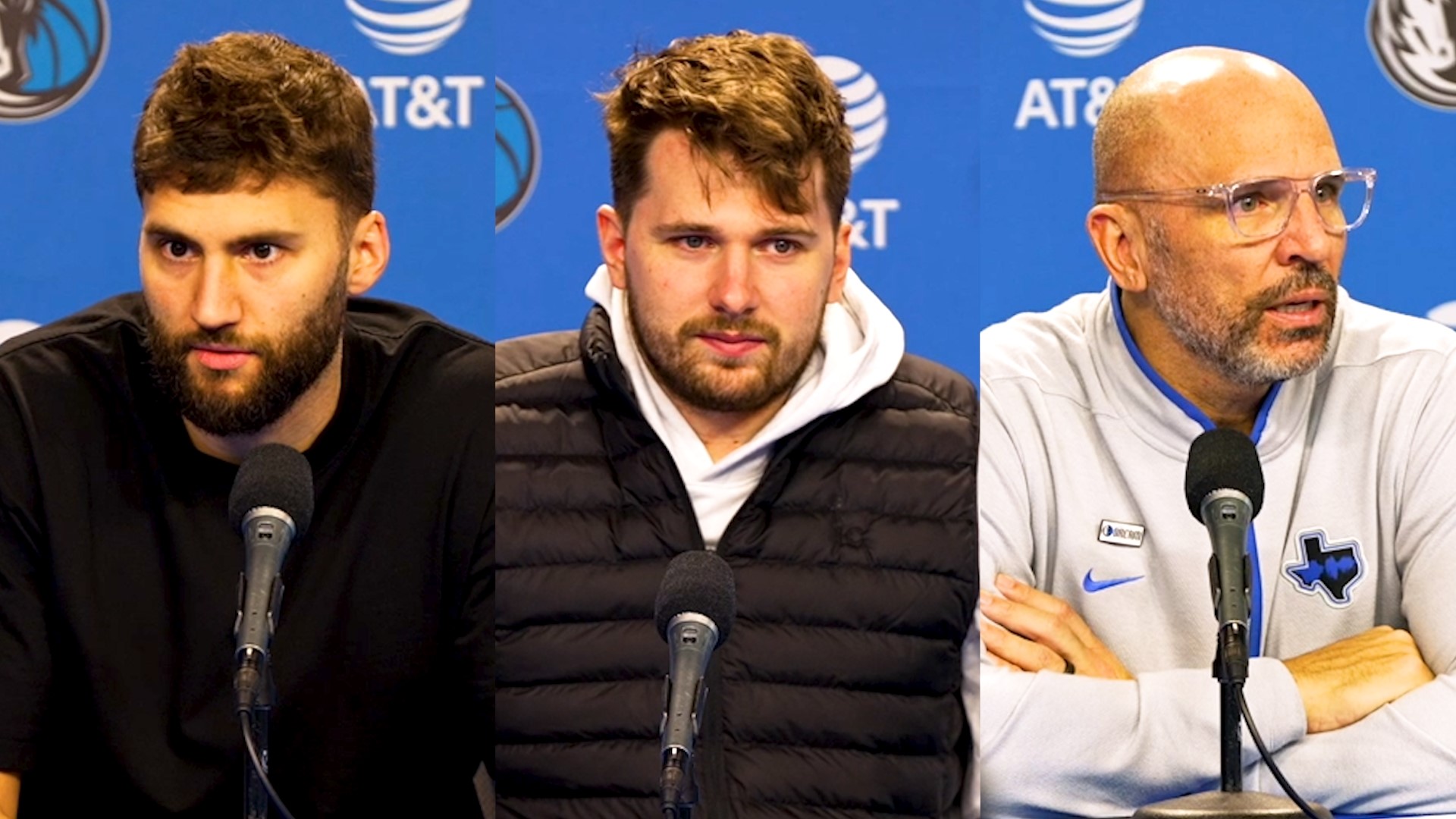 Luka Doncic had 40 points and 11 assists for the Mavericks, who had their biggest blown lead in a loss this season. Here are the team's postgame interviews.