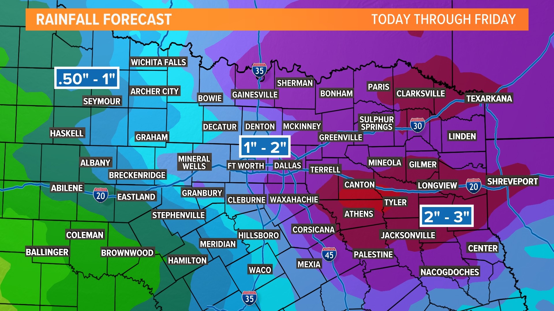 DFW Weather: Rain Return Week Of April 23-29 | Wfaa.com