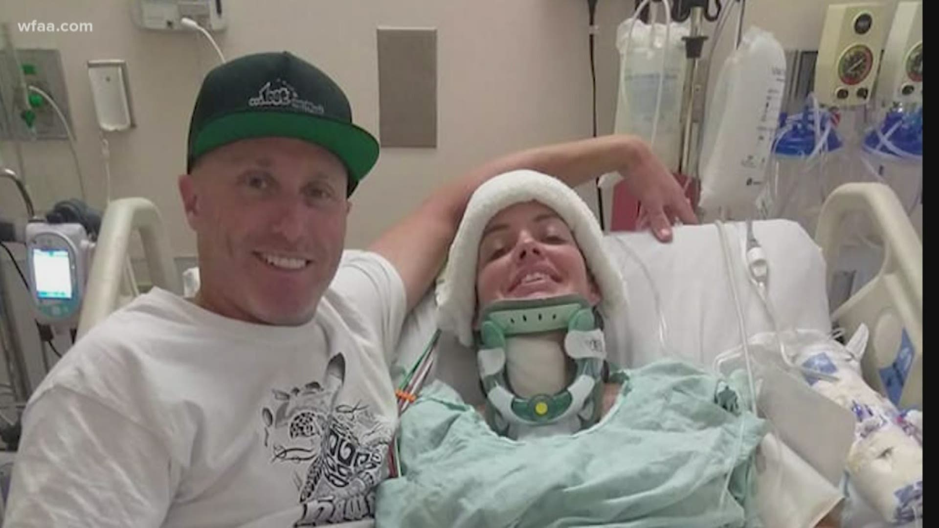 Paralyzed bride fights to get back home to Texas