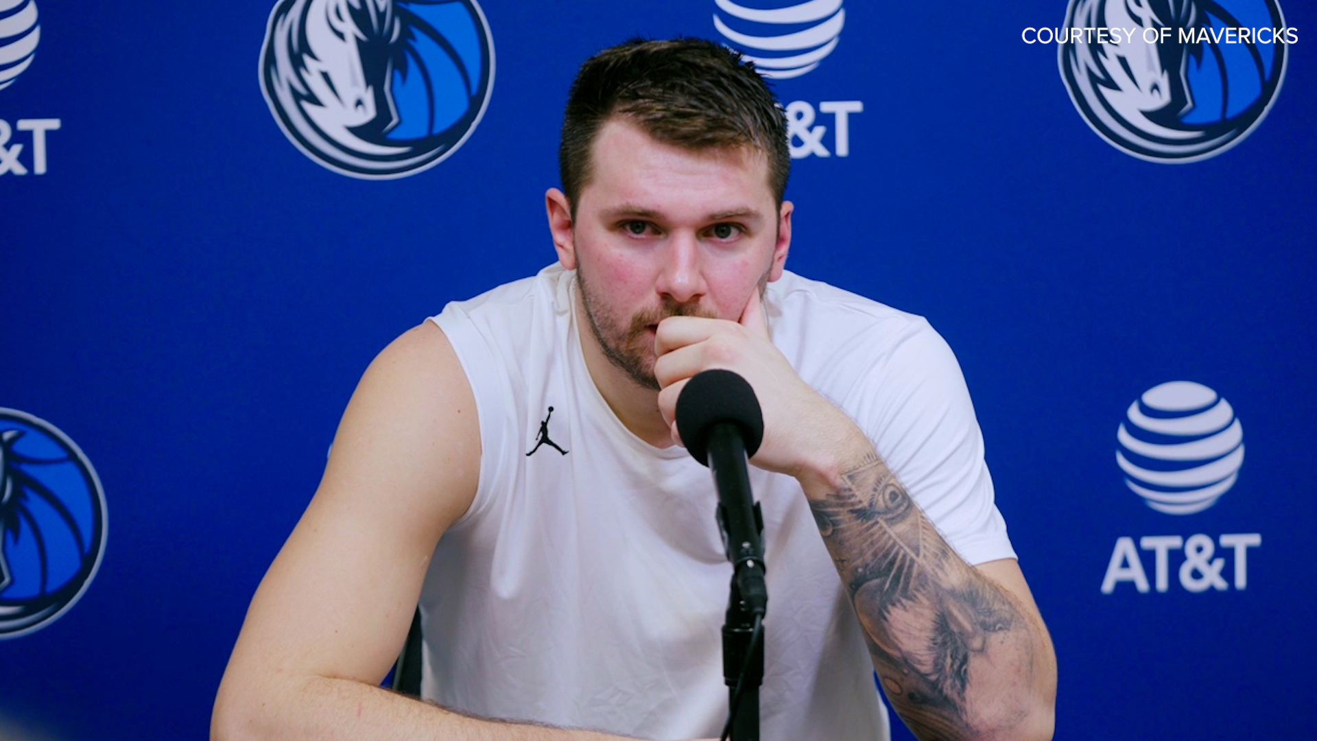 Luka Doncic and Jason Kidd after the Mavericks' loss to the Utah Jazz on Thursday night.