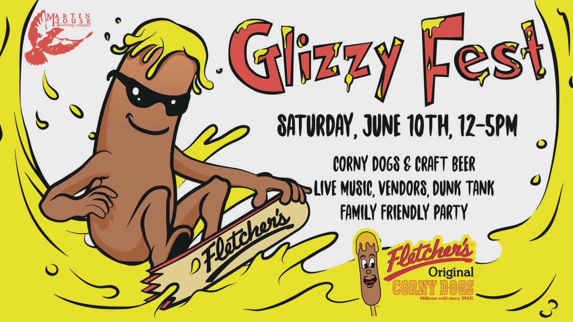 Fletcher's Corny Dogs is partnering with Martin House Brewing Company to bring the one-of-a-kind offering at its annual Glizzy Fest.