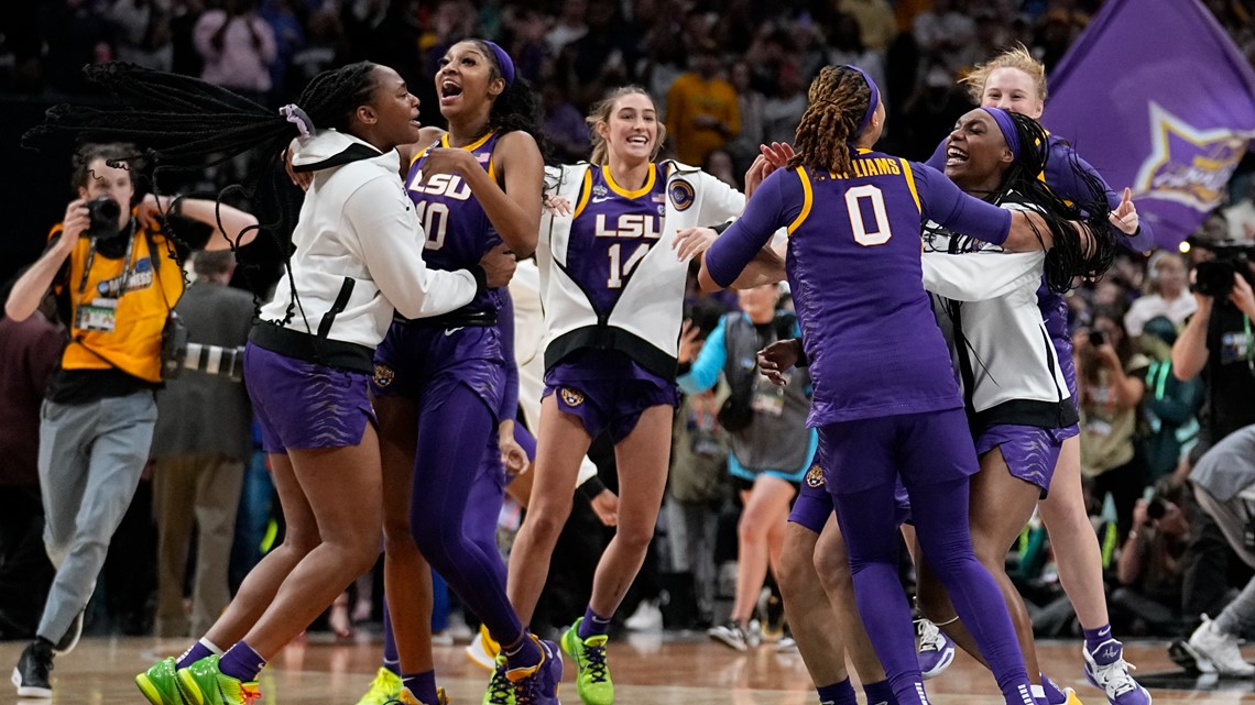 NCAA Women’s March Madness: LSU beats Iowa to win