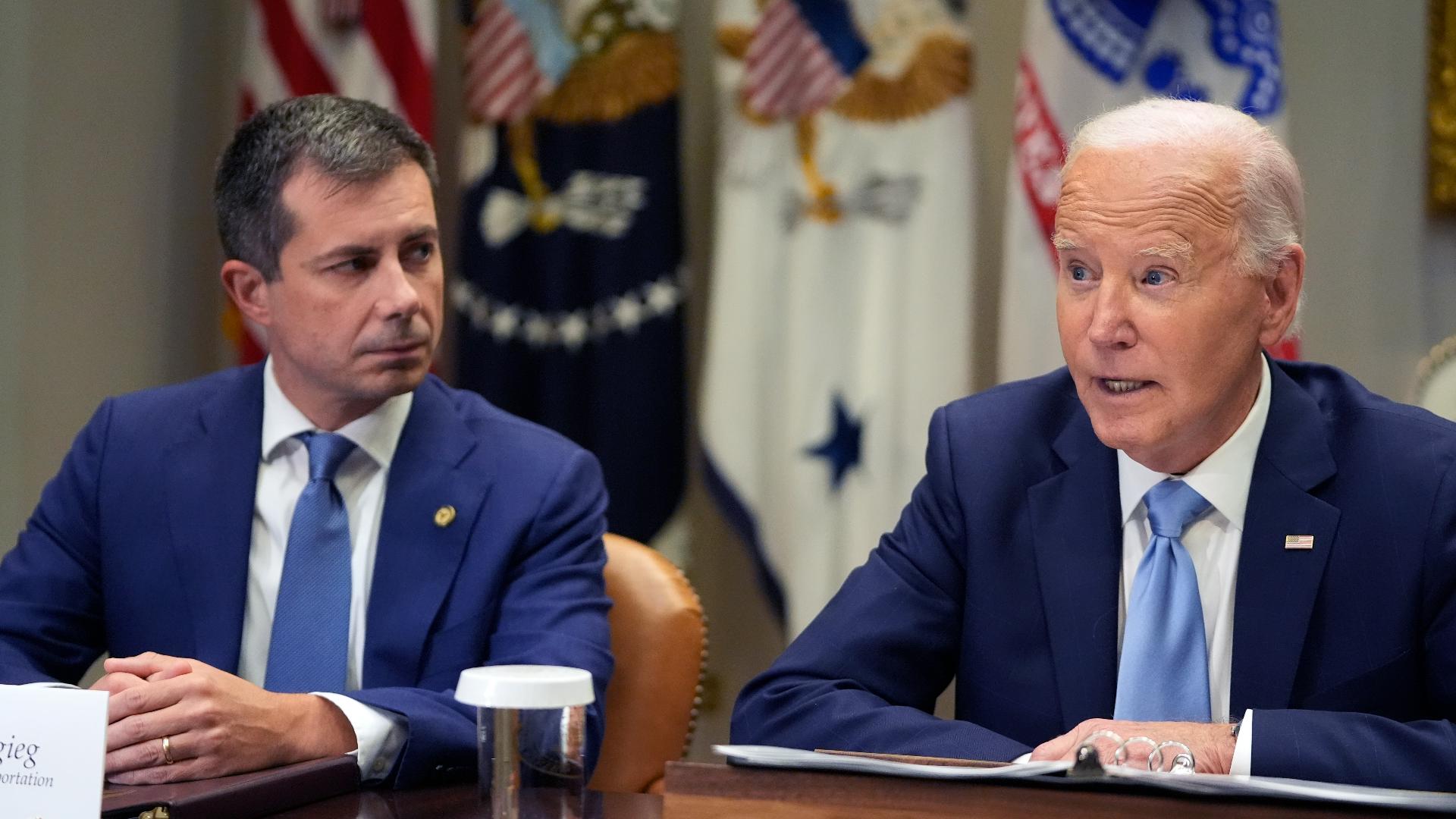 President Biden provided comments on Hurricane Helene and Iran's missile attack on Israel while speaking on Oct. 1, 2024.