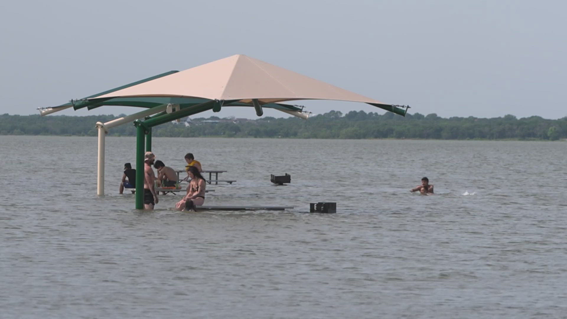 More rain is expected on Thursday and Friday. The City of Grapevine told WFAA that the lake is roughly 10 feet above its average level.