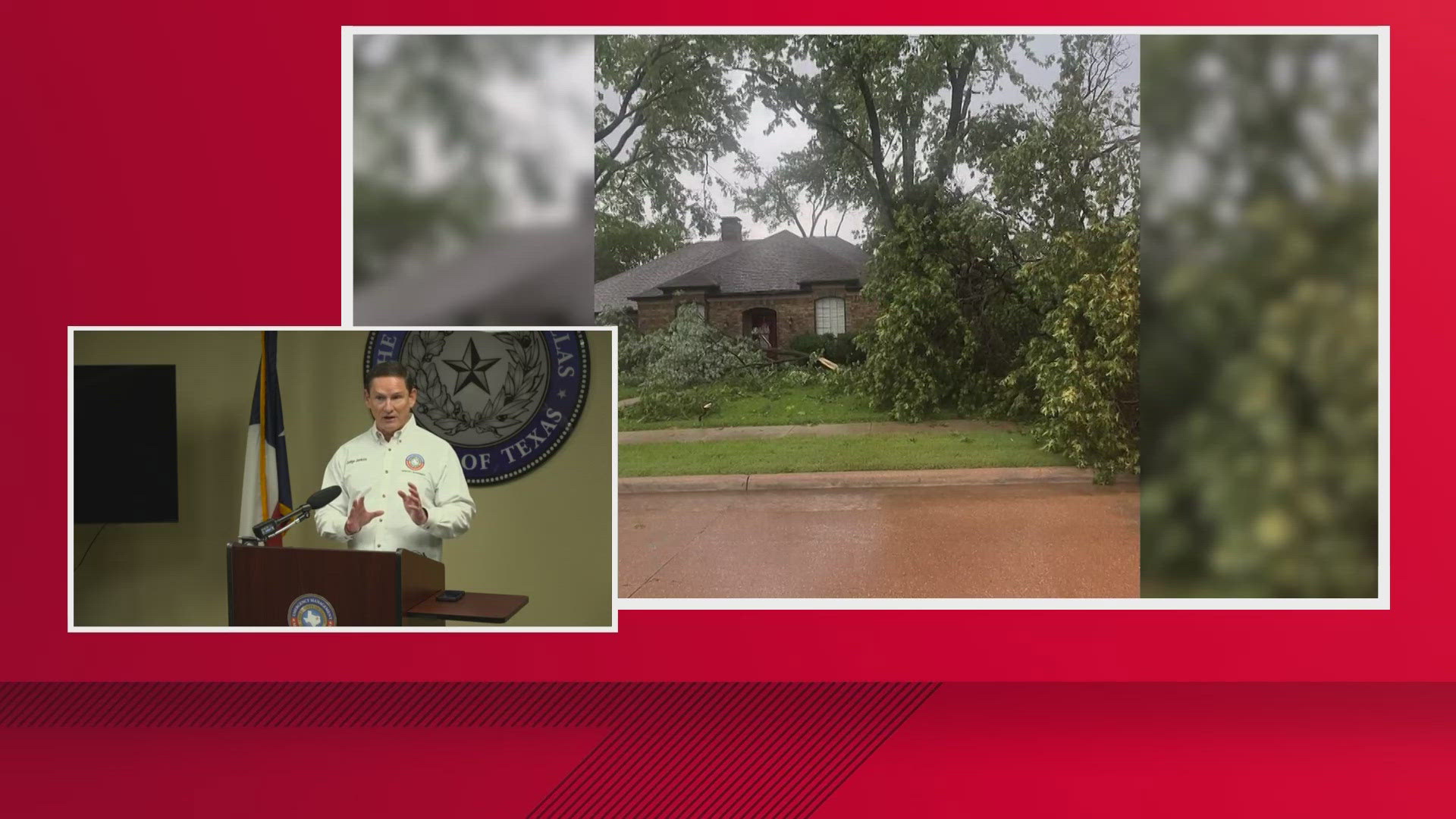 Dallas County Judge Clay Jenkins declared a disaster after severe storm damage.