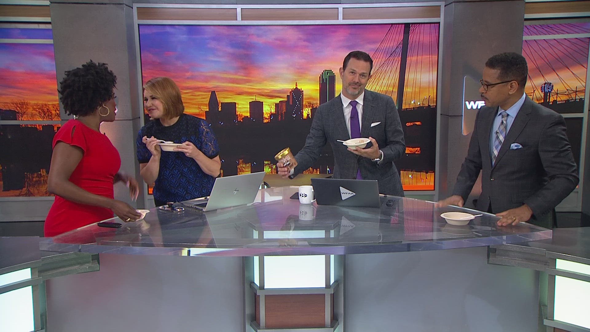 Taste test: WFAA's Daybreak team tries Blue Bell's new Java Jolt flavor ...