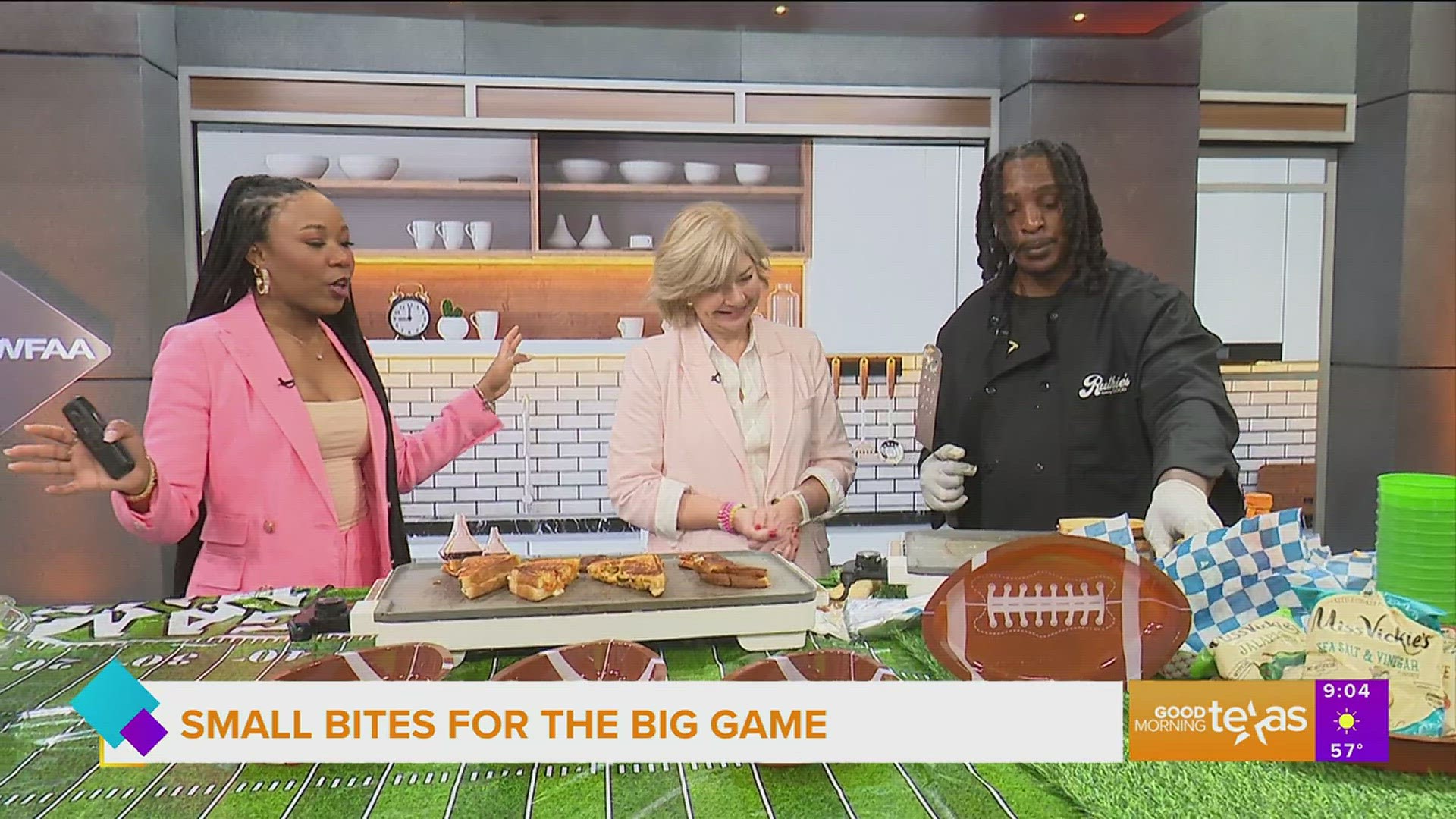Alonzo Anderson and Ashlee Kleinert from Ruthie's For Good give us their twist on snacks for the big game.