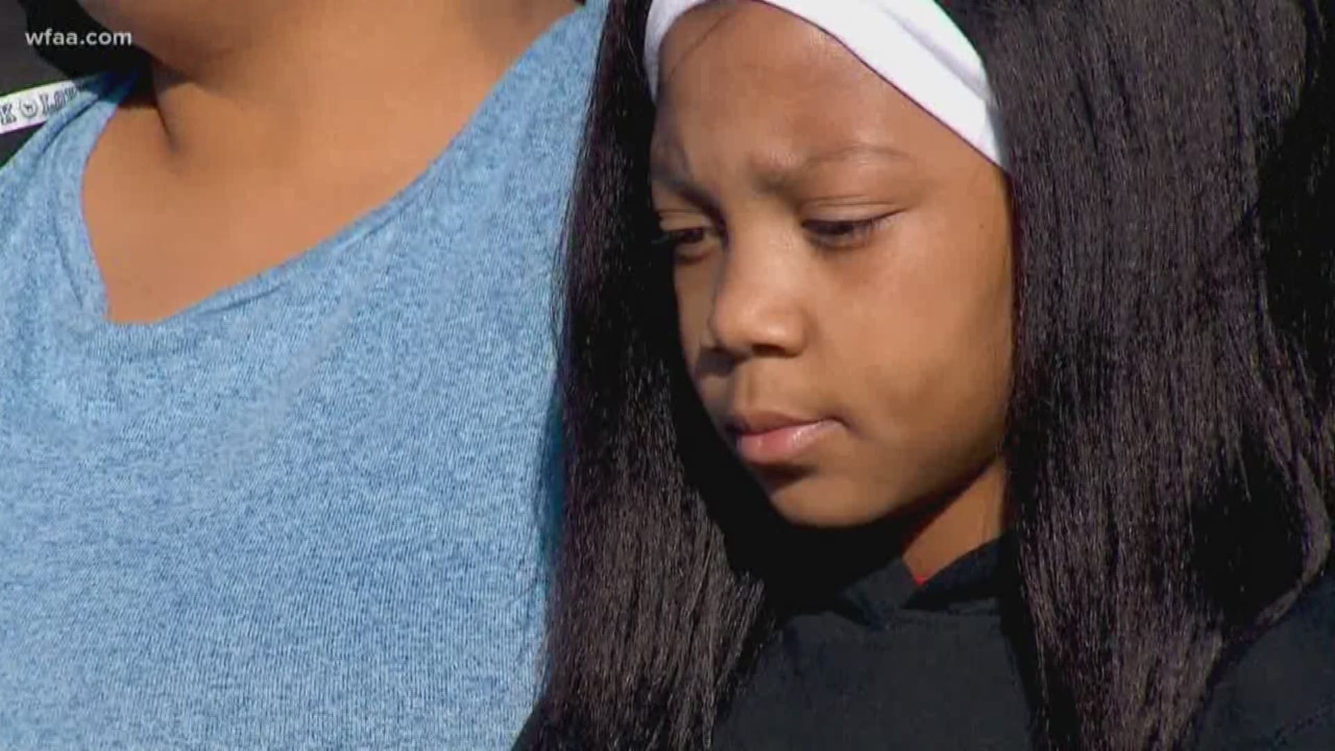The sixth-grader says a student who had been picking on her, humiliated her in front of other students at Bowman Middle School.