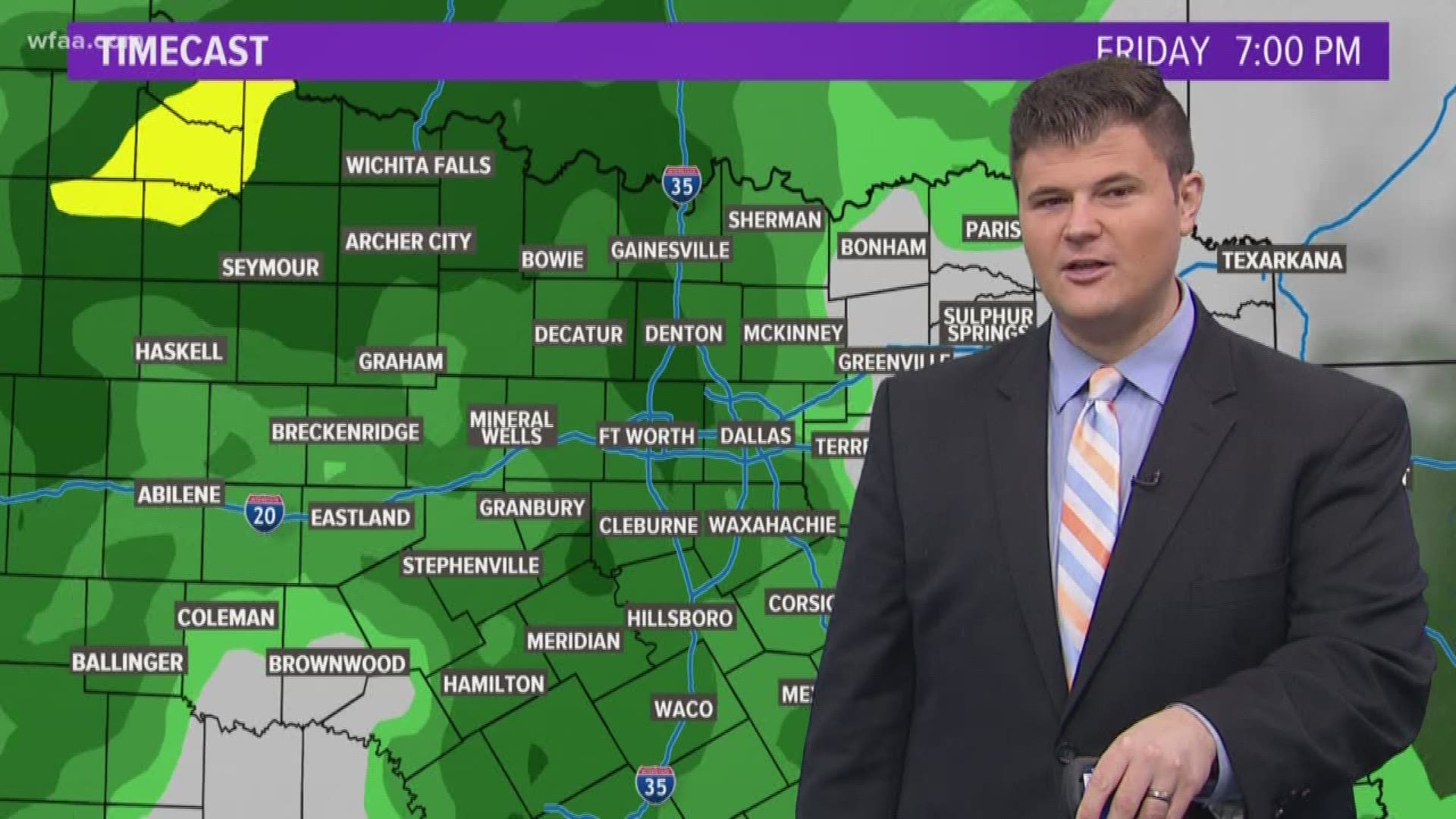 Jesse Hawila has the latest on a rainy weekend forecast across DFW.