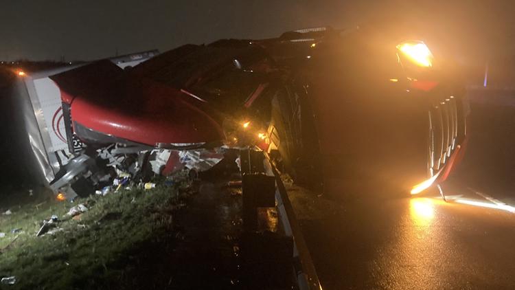 'I'm blessed' | Semi truck driver recalls surviving crash during severe thunderstorm in McKinney