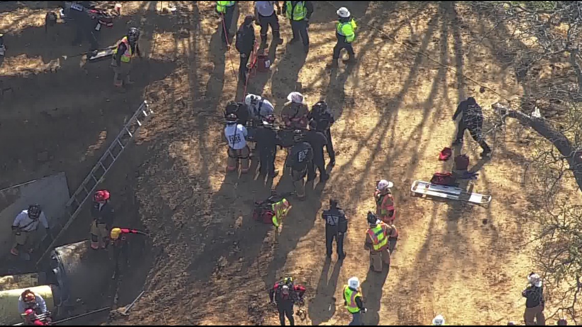 Man found trapped in pipe in Arlington, Texas